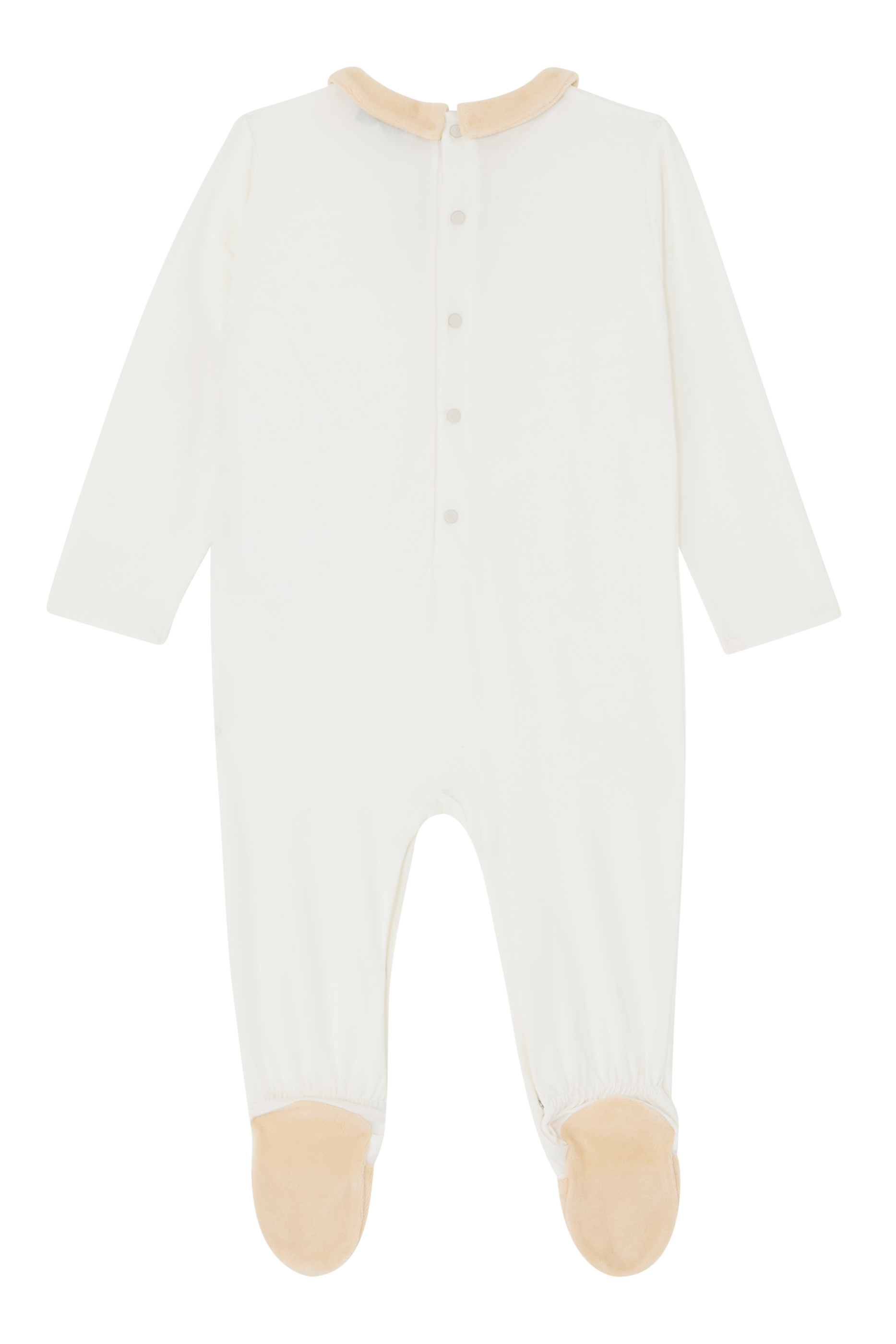 Footsie Collar Side Buttons Jumpsuit