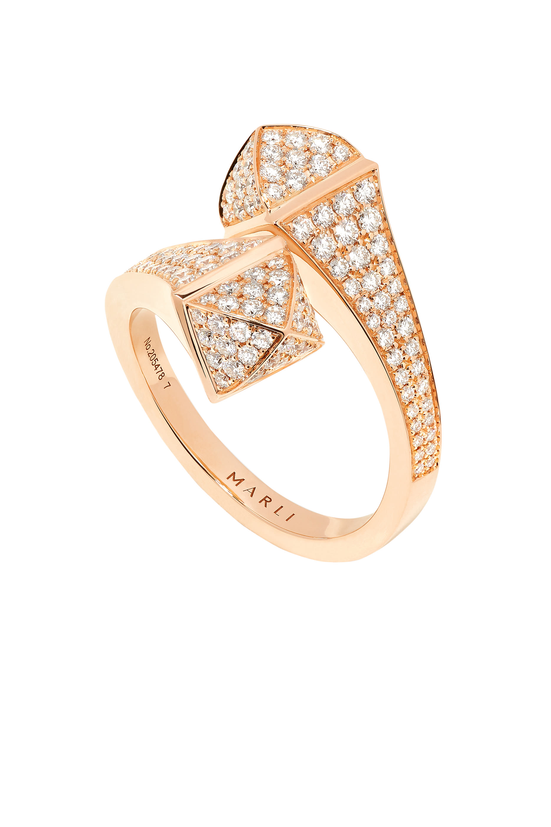 Cleo Ring, 18k Rose Gold & Diamonds