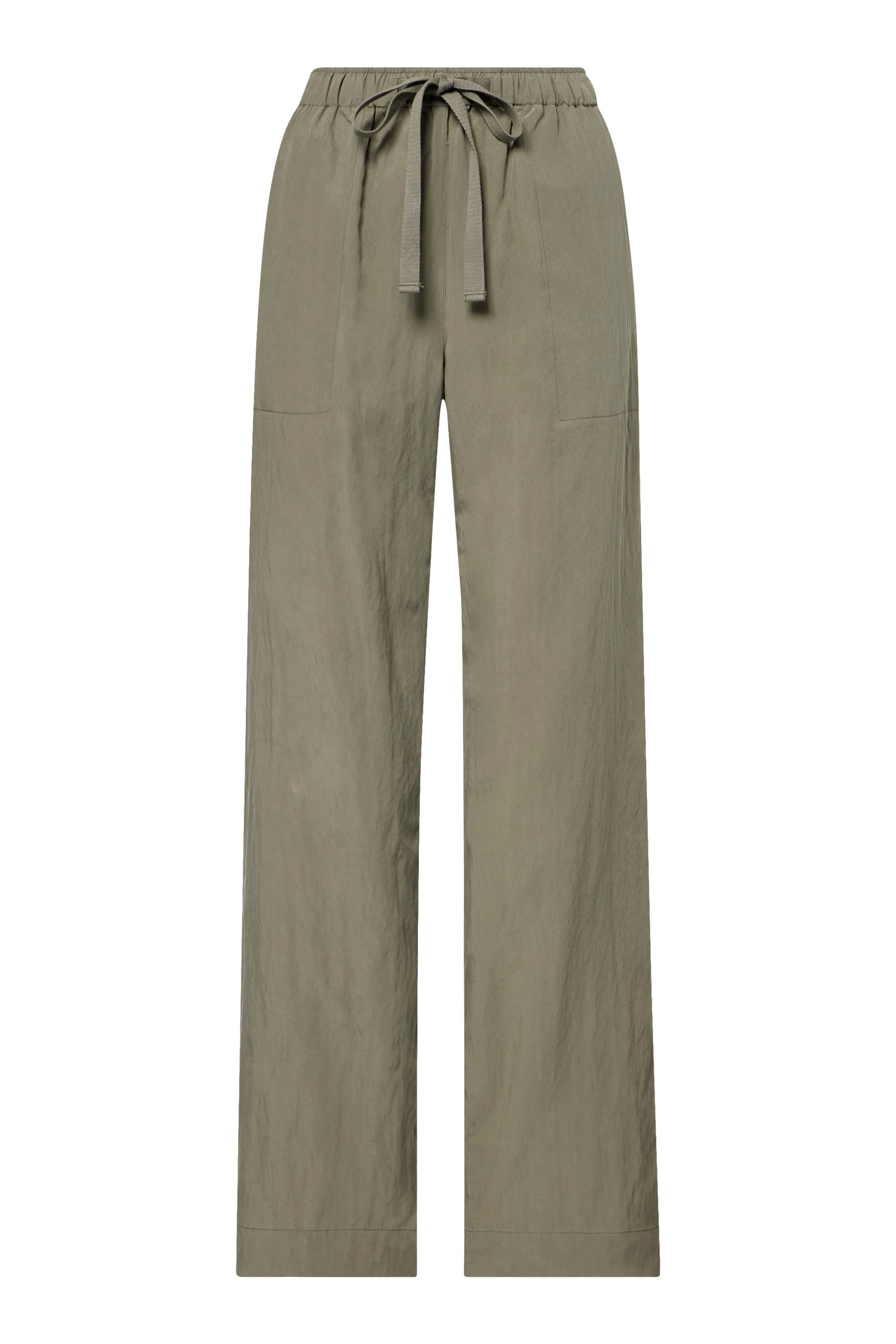 Mid-Rise Utility Drawstring Pants