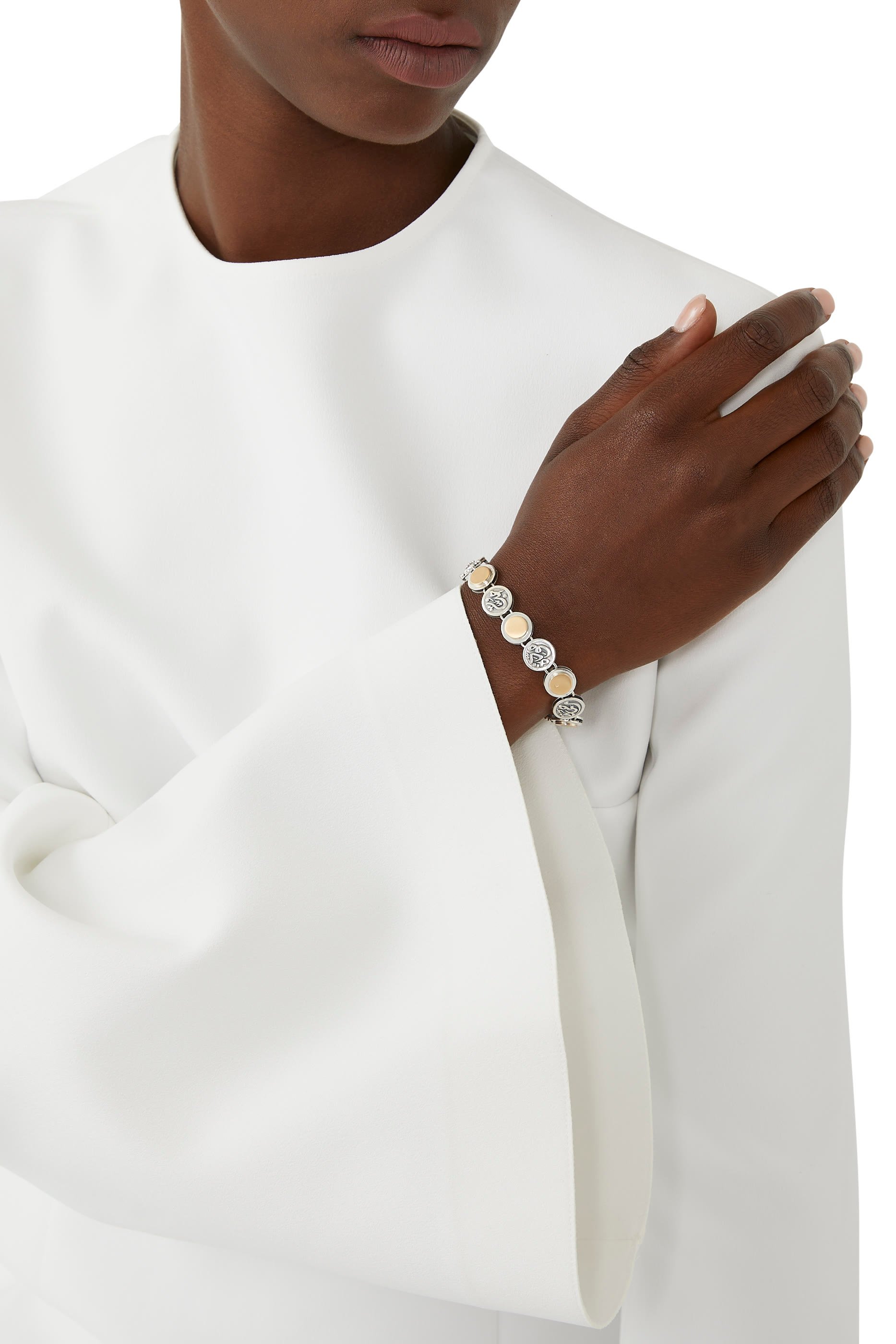 Endearment Bracelet, 18k Yellow Gold & Sterling Silver