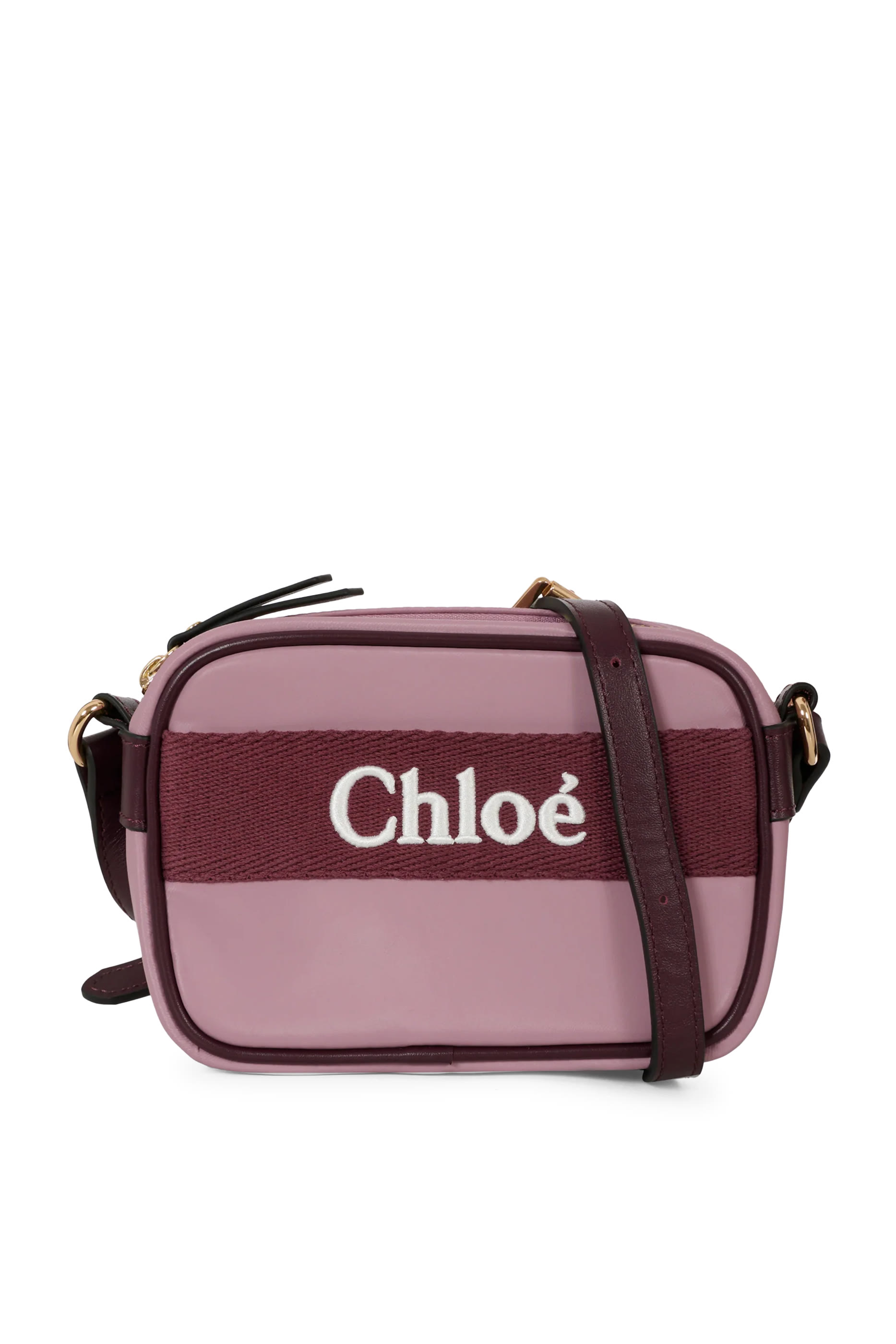 Kids Logo-Embroidered Crossbody Bag