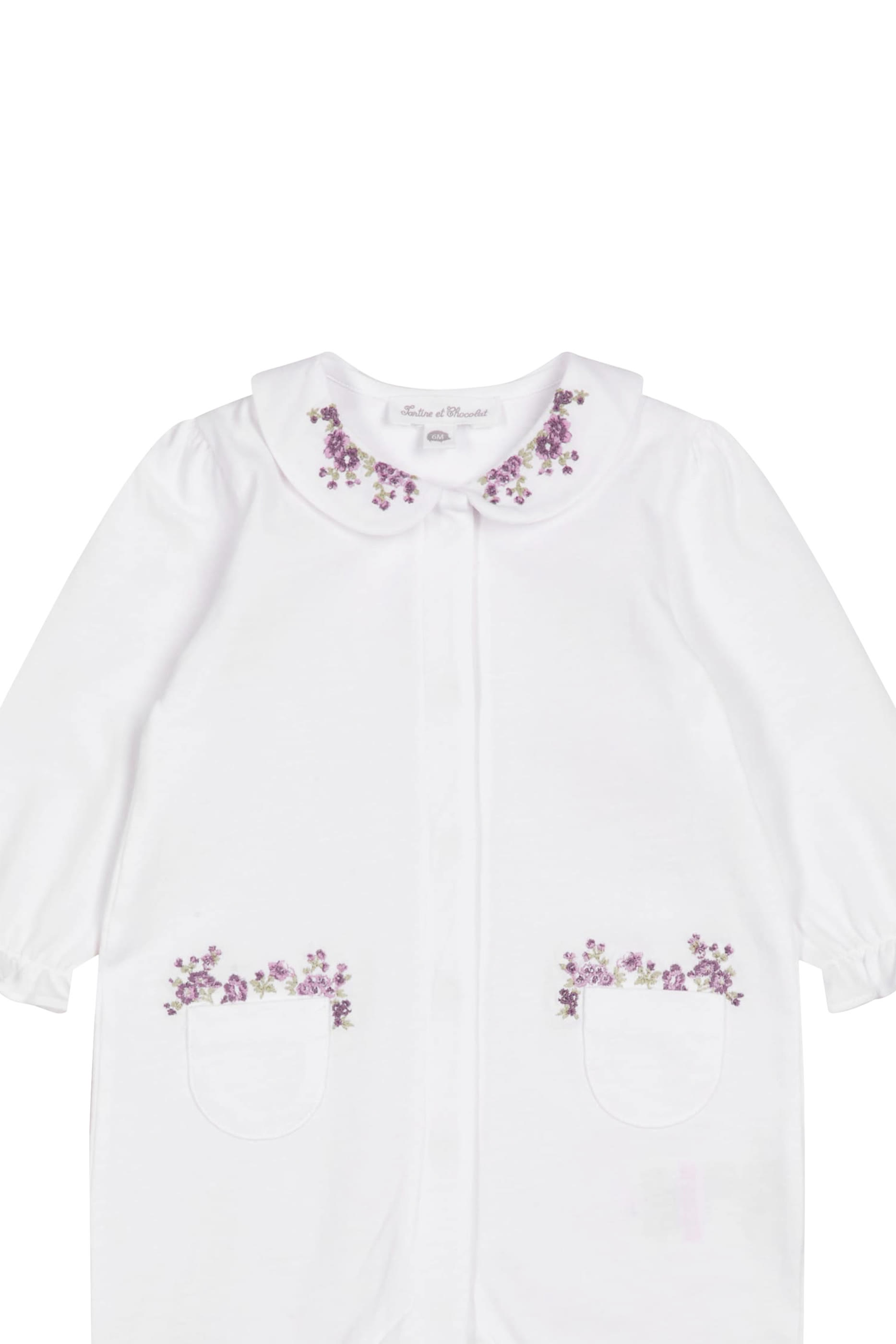 Kids Embroidered Floral Pajamas
