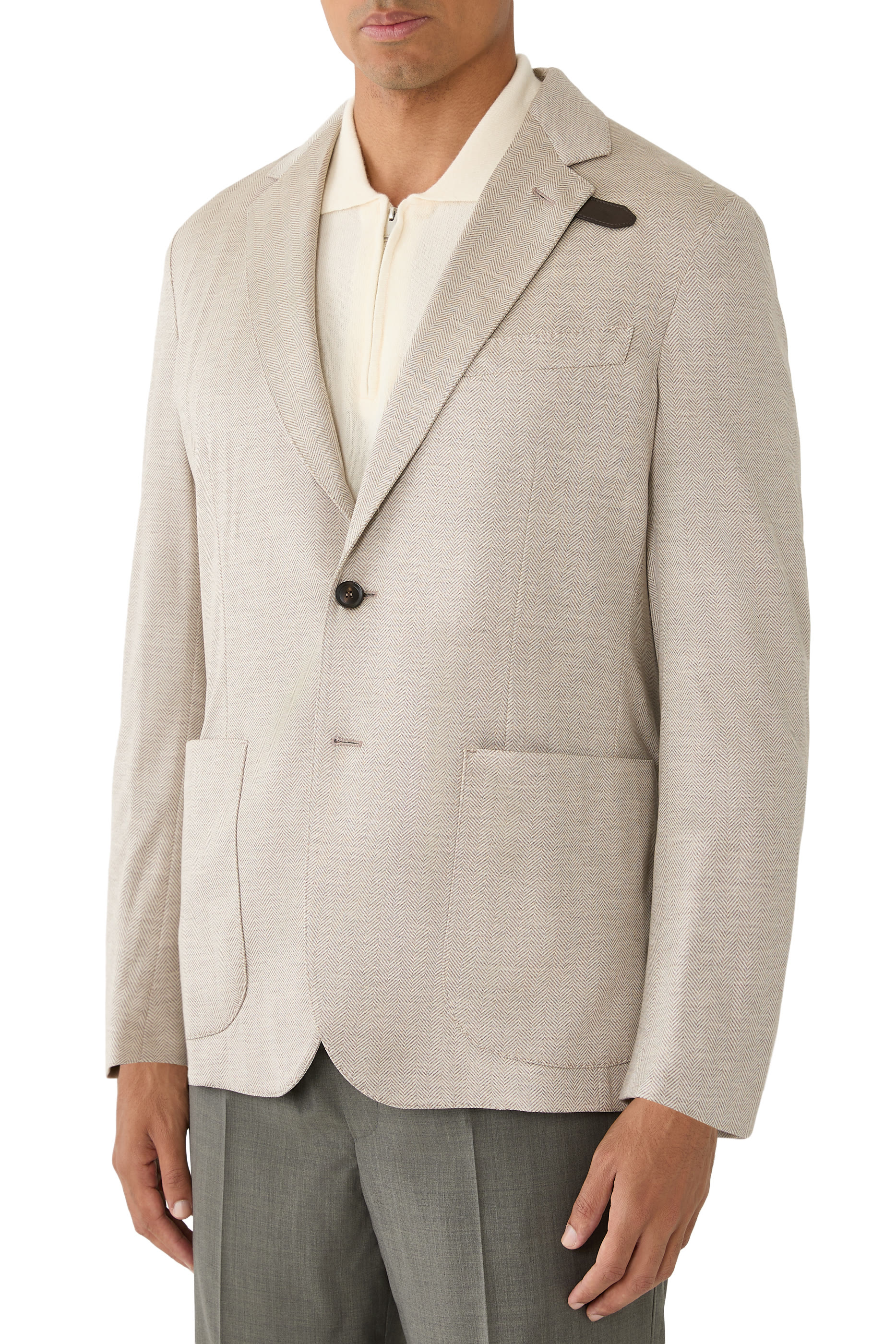 Silk & Cotton Jersey Blazer