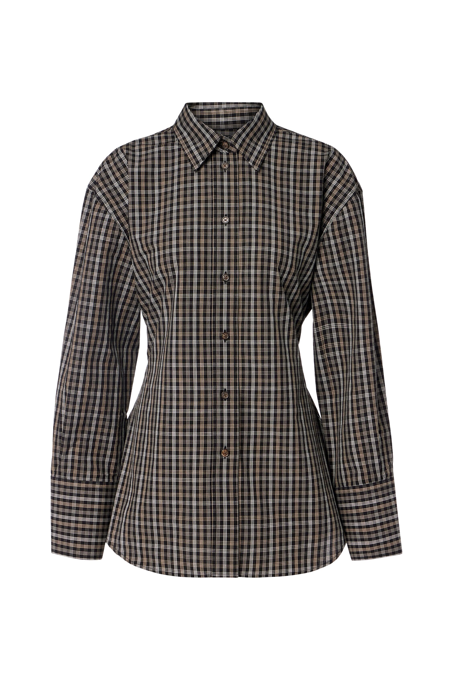  Checked Shaped Shirt