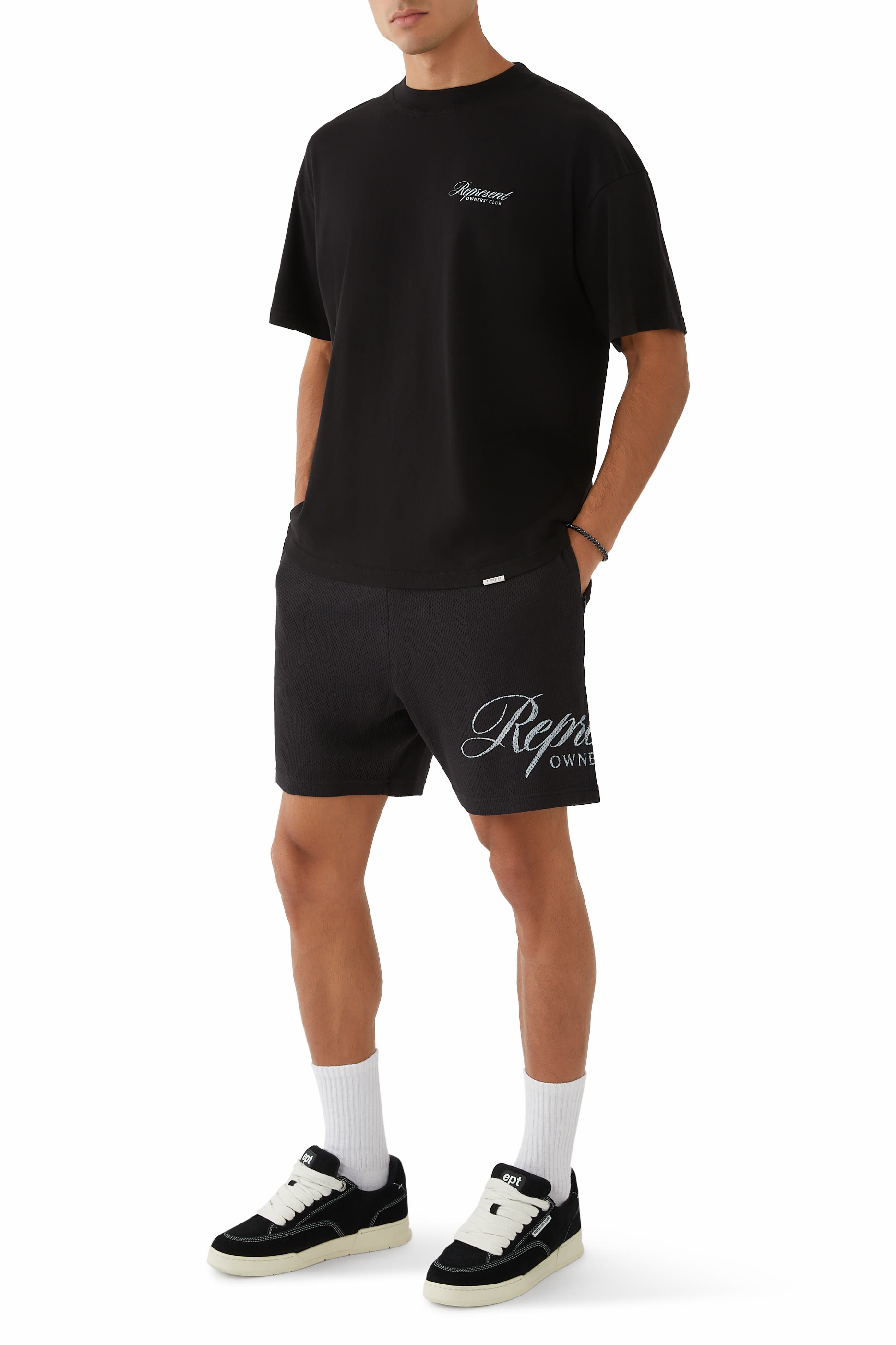 Owners Club Script Mesh Shorts