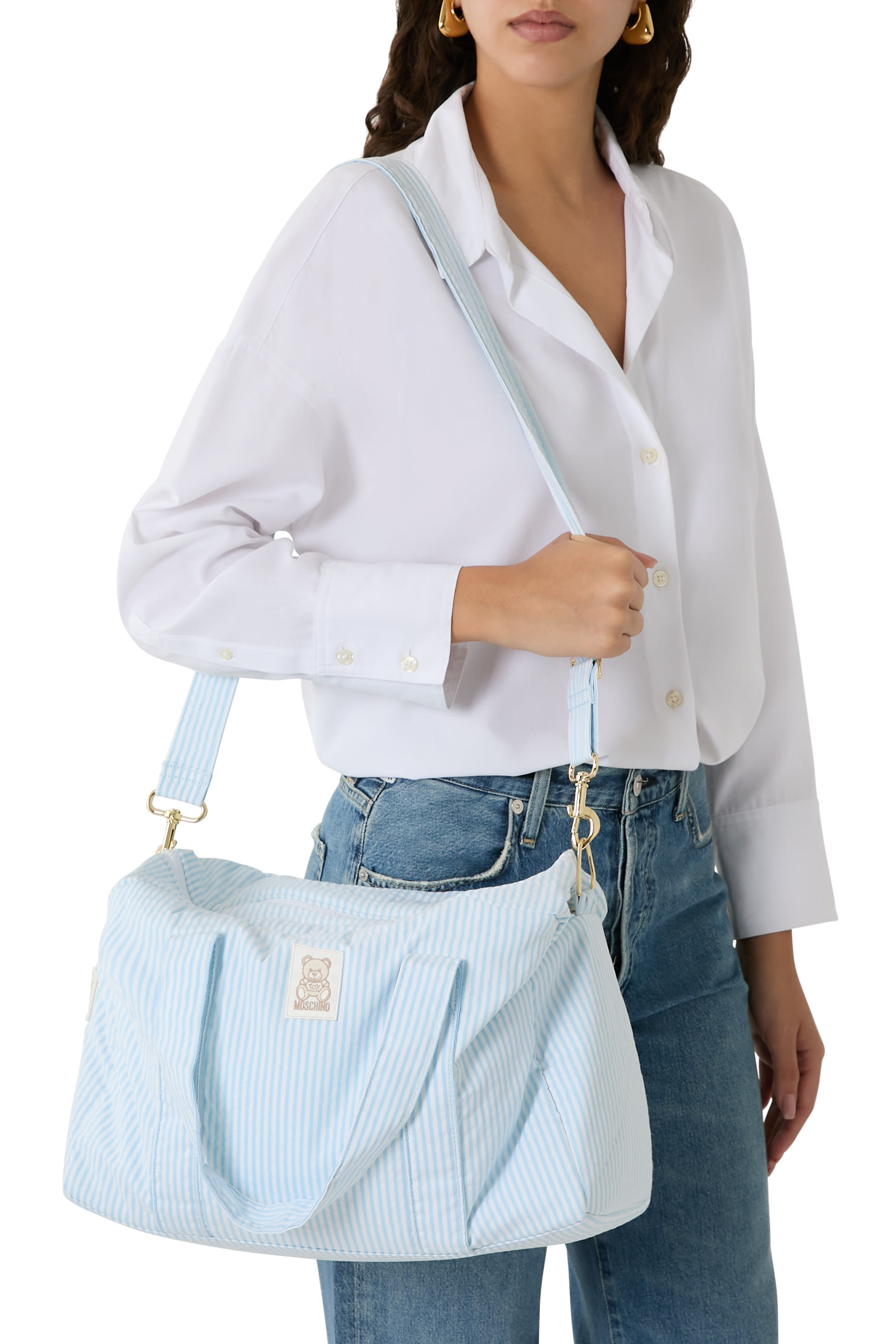 Kids Teddy Bear-Print Changing Bag