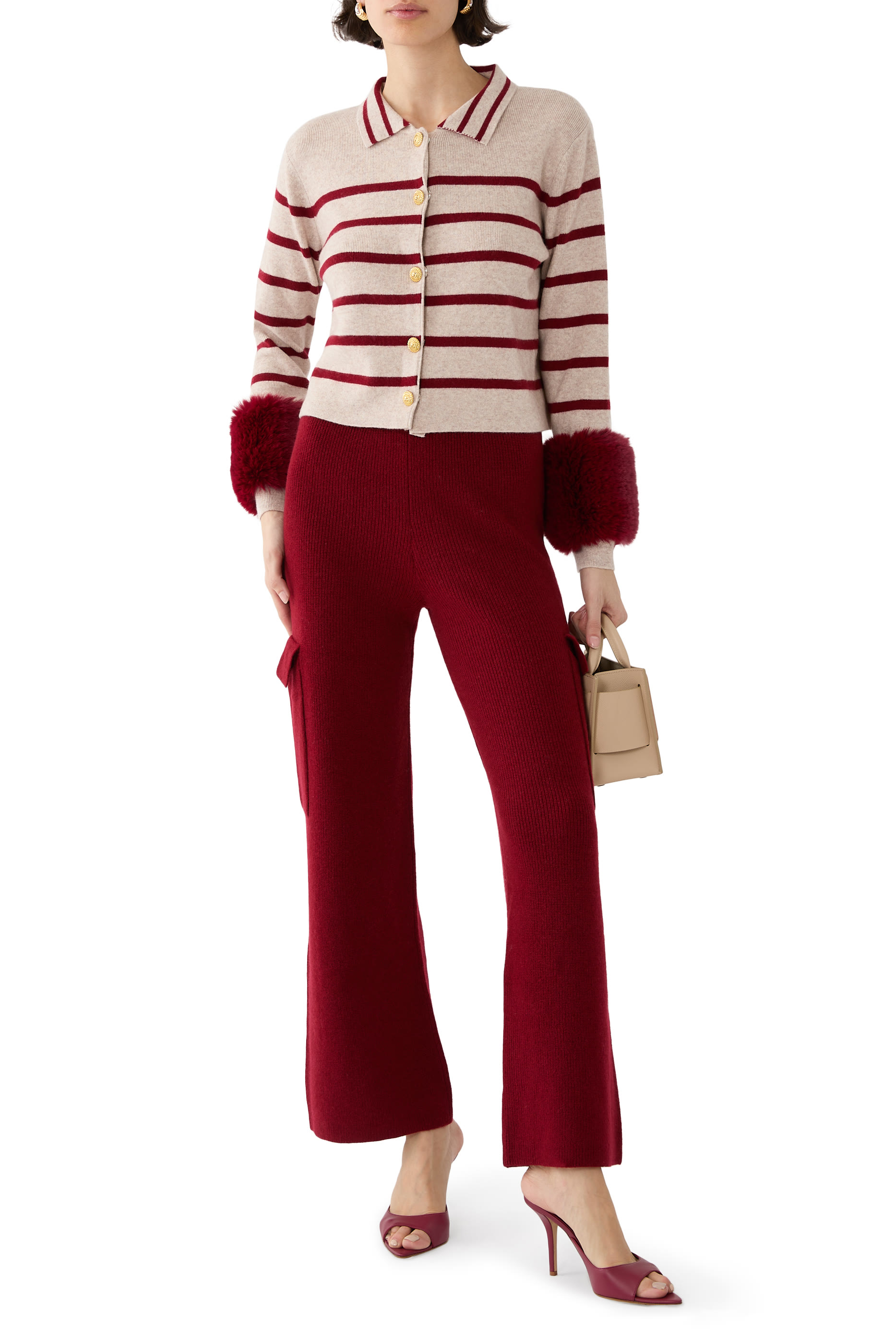 Cargo Pants with Button Detail