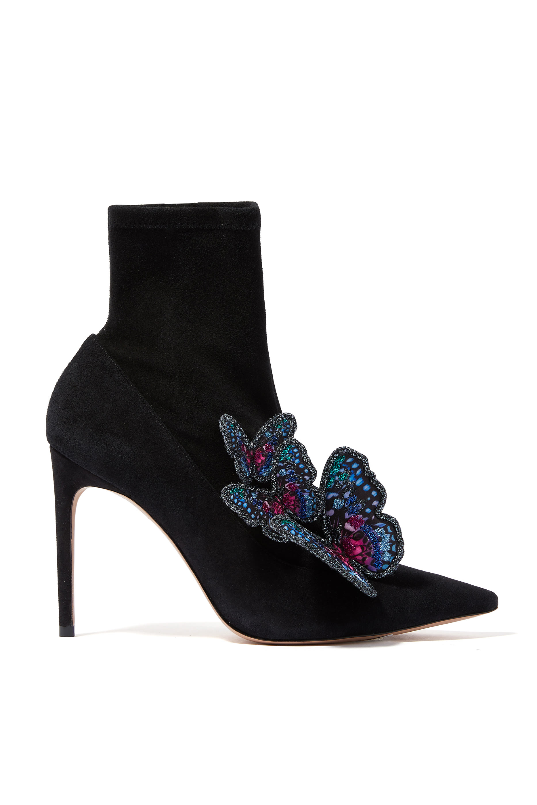 Riva Stretch-Suede Sock Boots