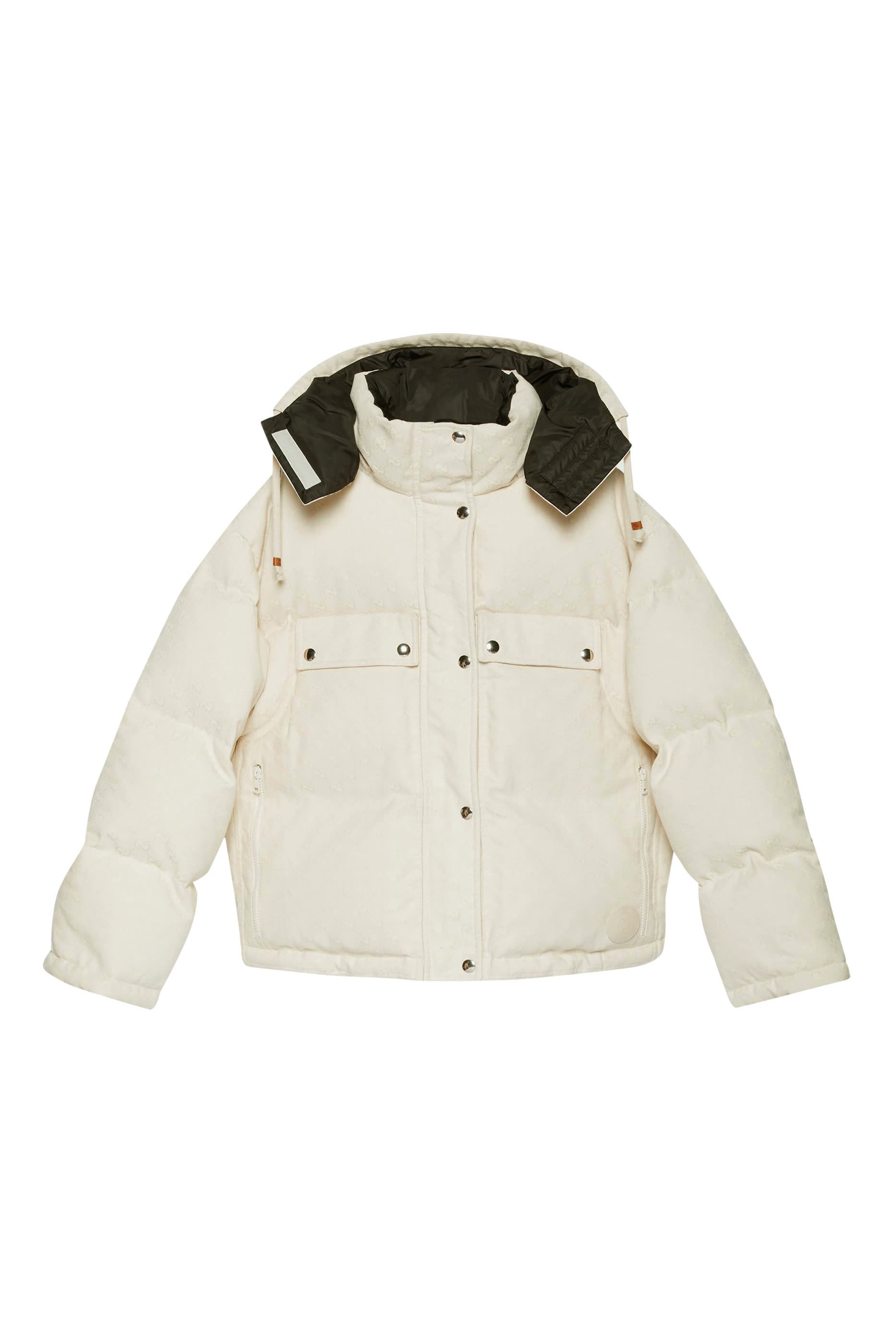 GG Cotton Canvas Bomber Puffer Jacket