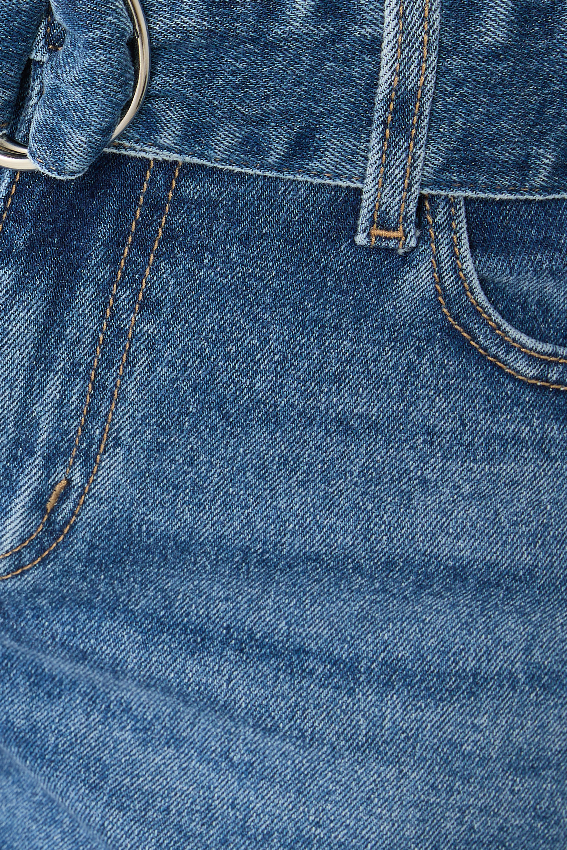 Mia Cuffed Mid-Rise Wide Jeans