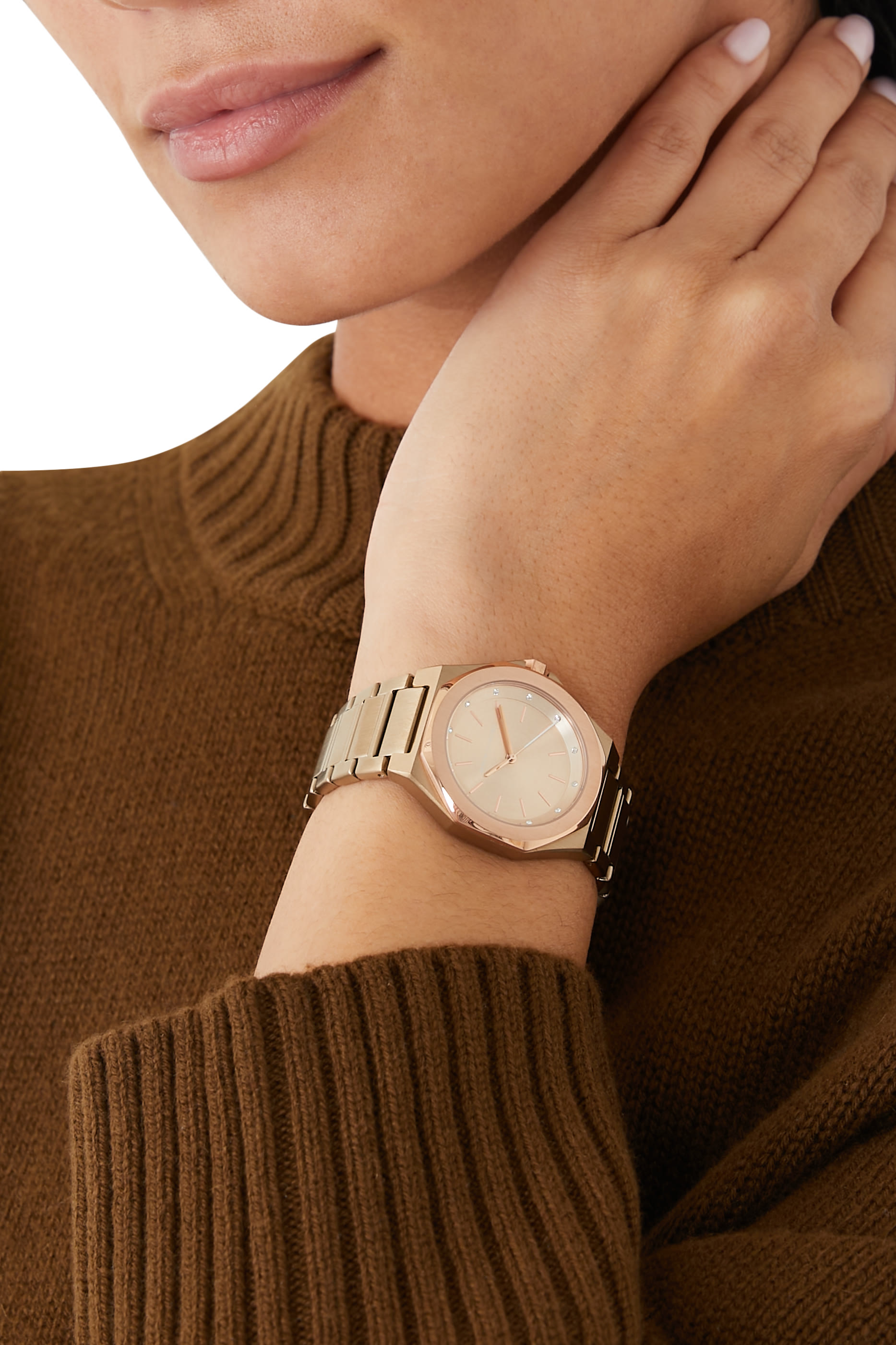 Three-Hand Stainless Steel Watch