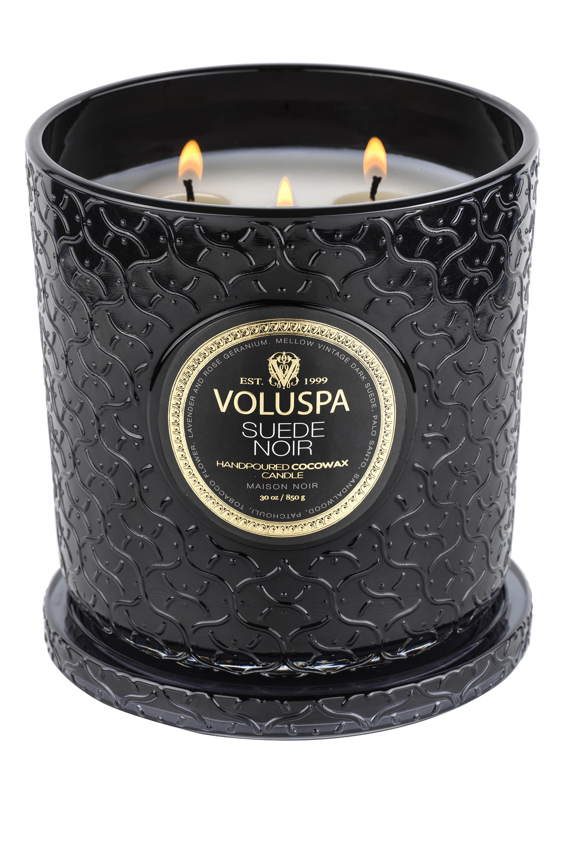 Suede Noir Luxe Candle