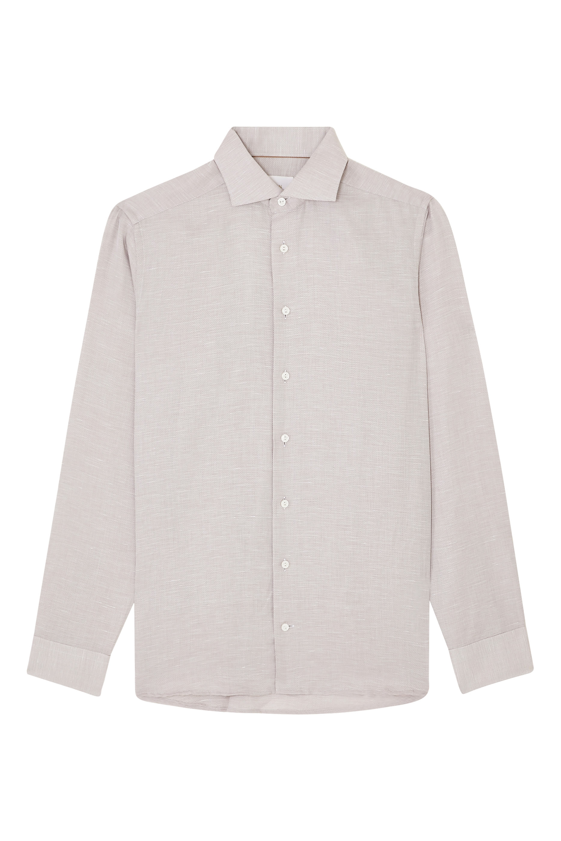 Semi-Solid Cotton Linen Shirt