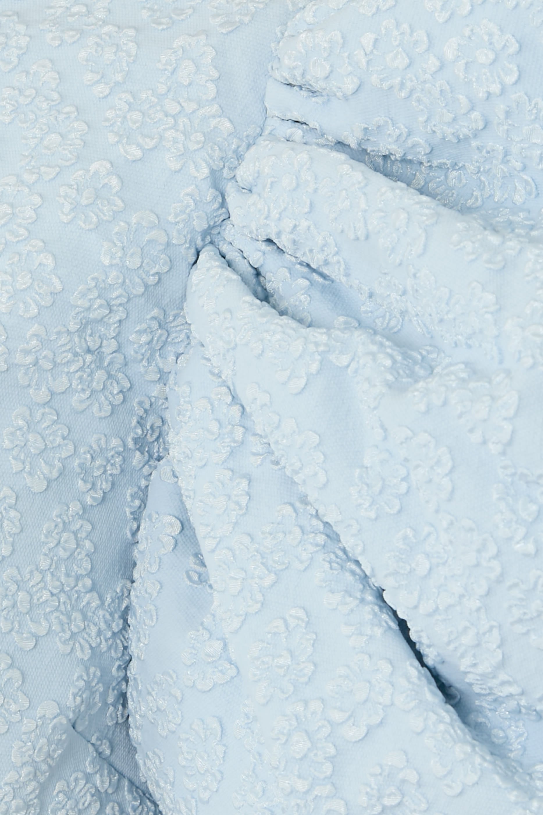 Puffy Jacquard Midi Dress