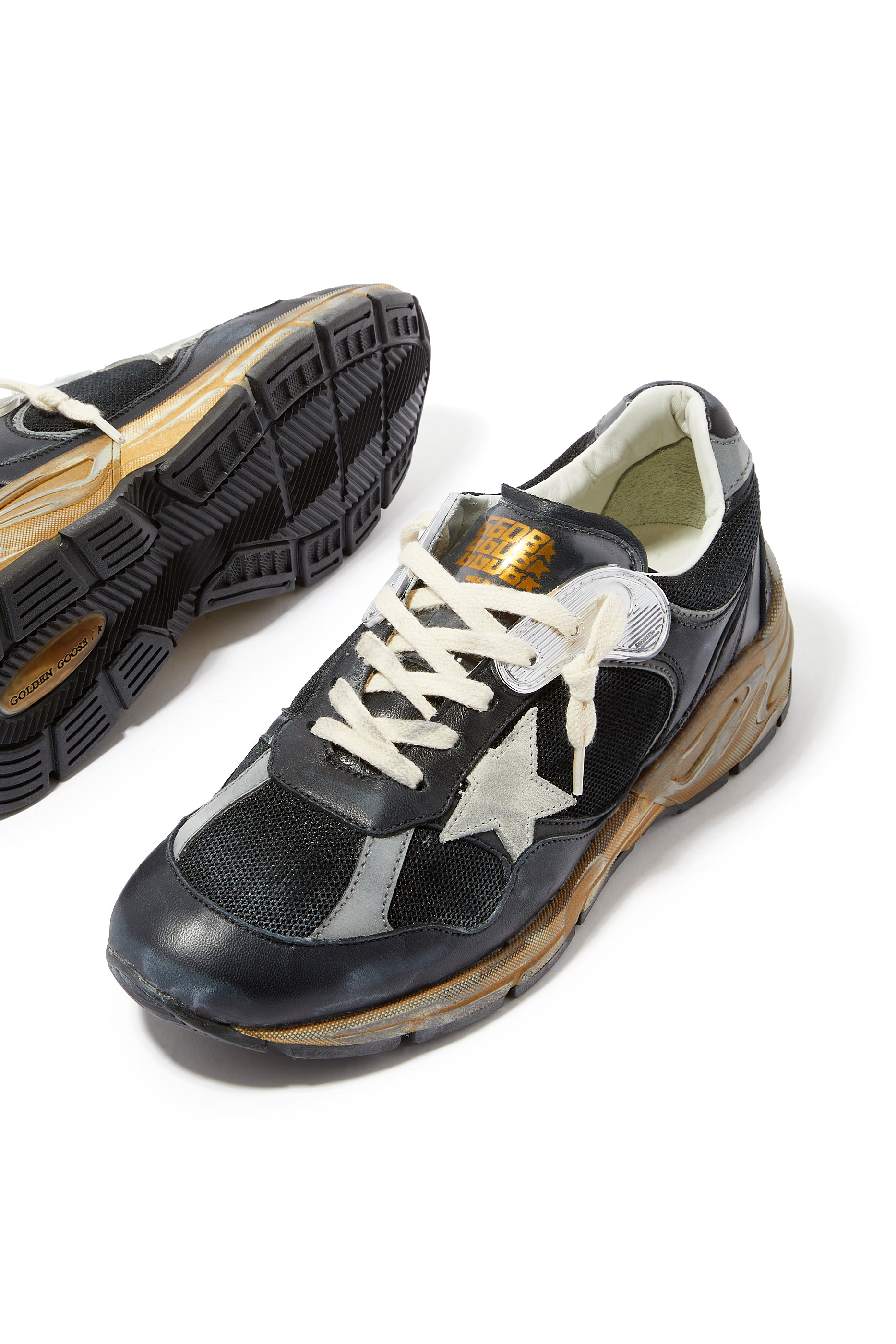 Running Dad Leather & Net Sneakers