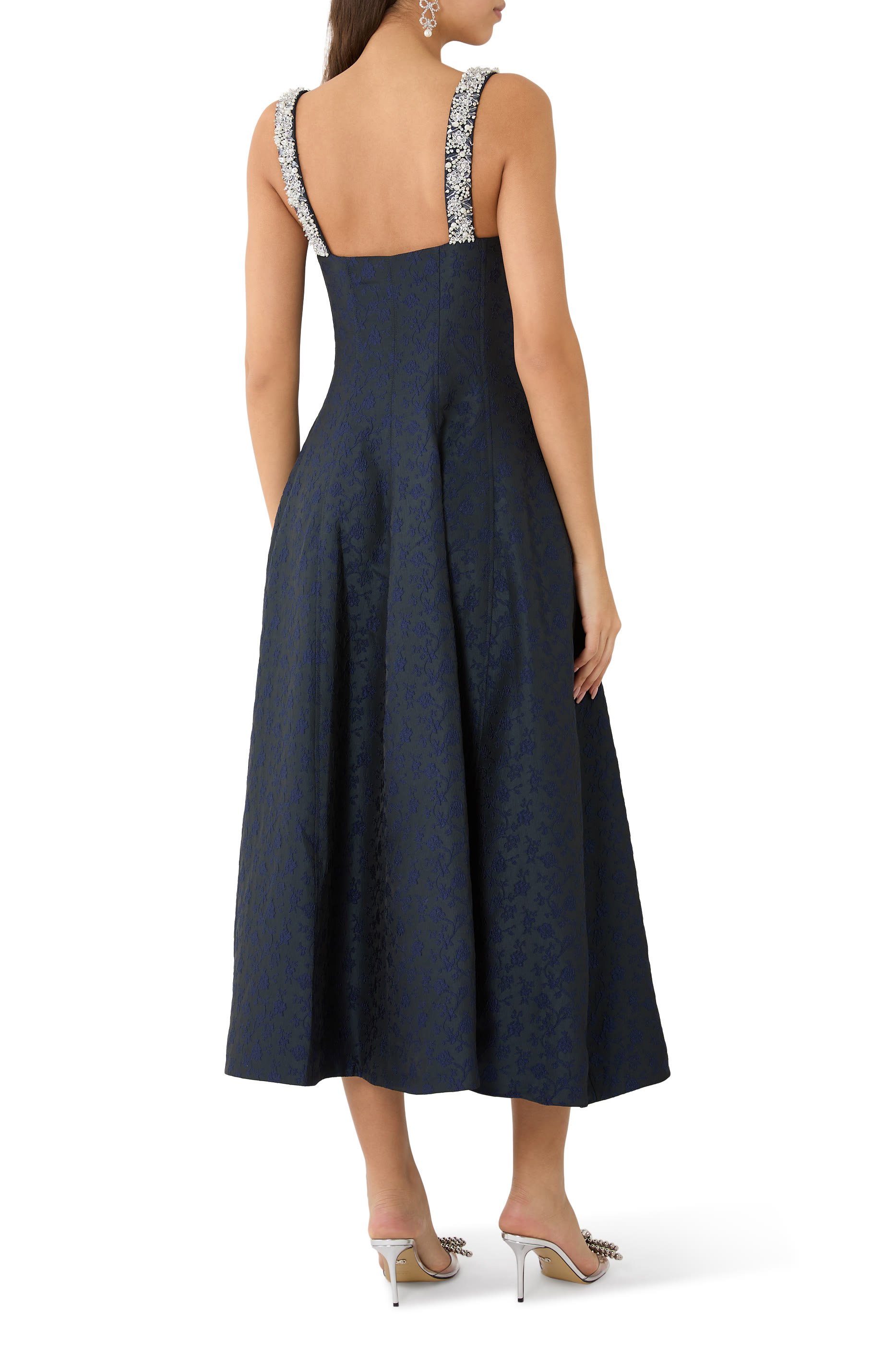 Charlotte Jacquard Midi Dress