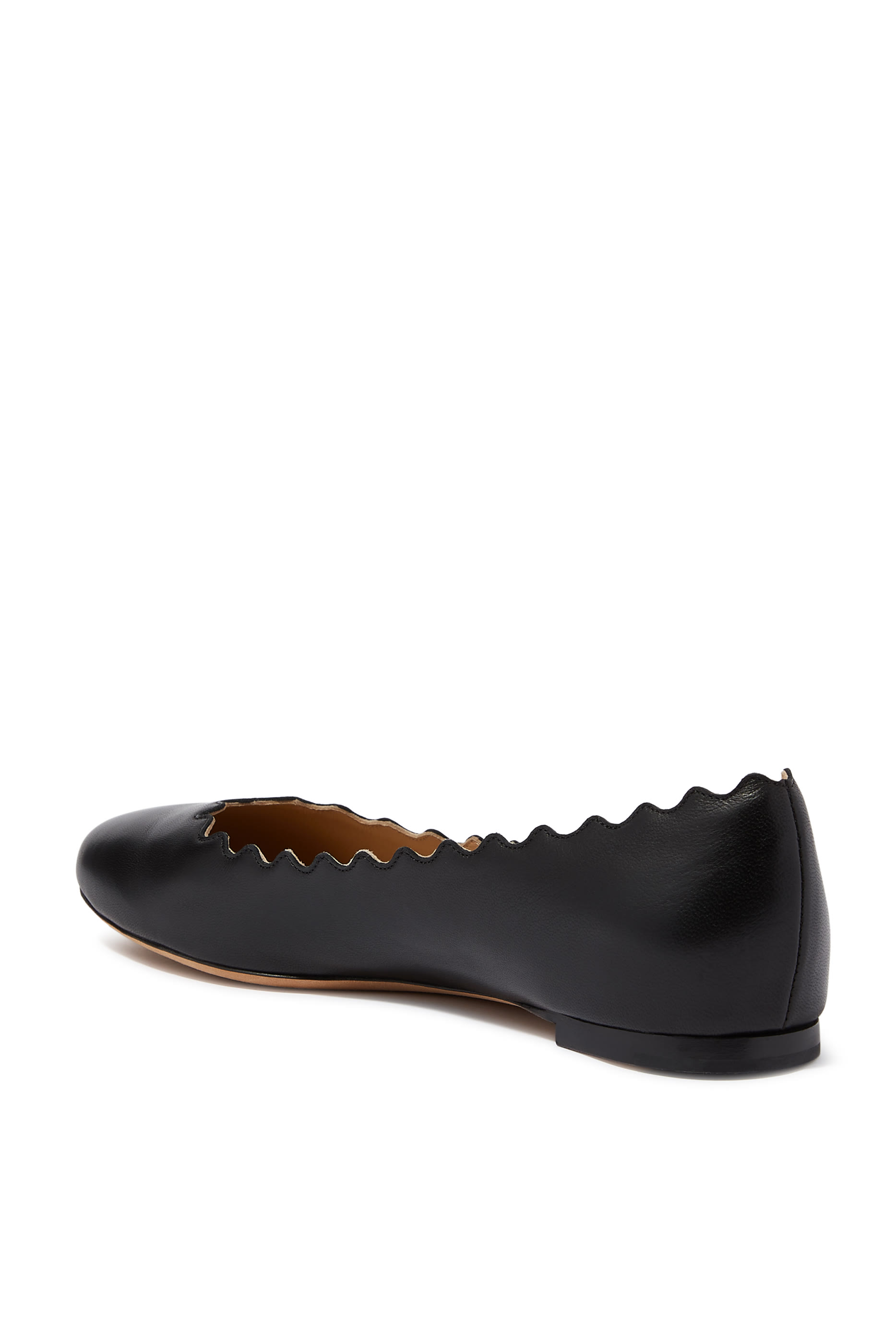 Lauren Scalloped Ballerina Pumps
