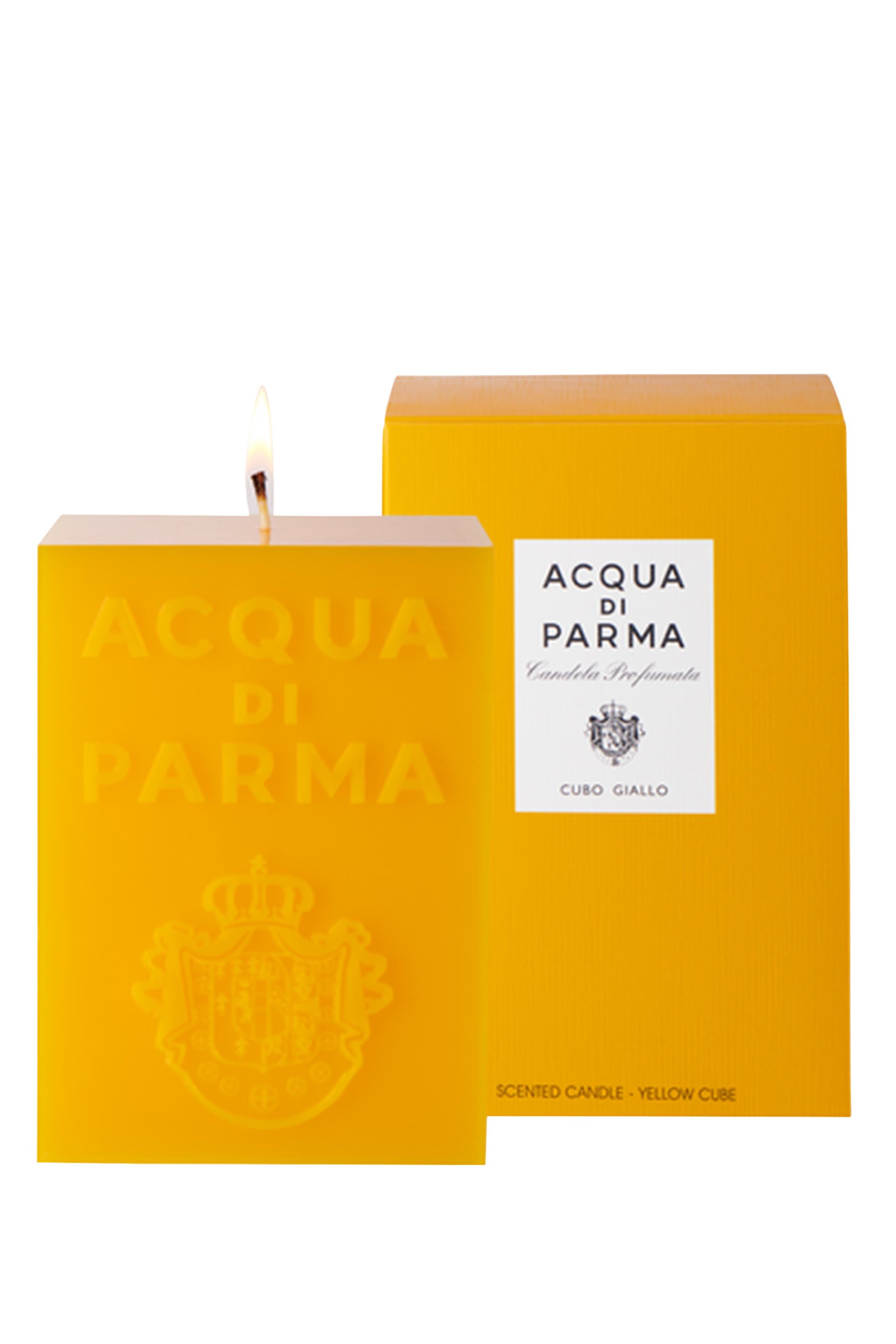 Yellow Scented Cube Candle