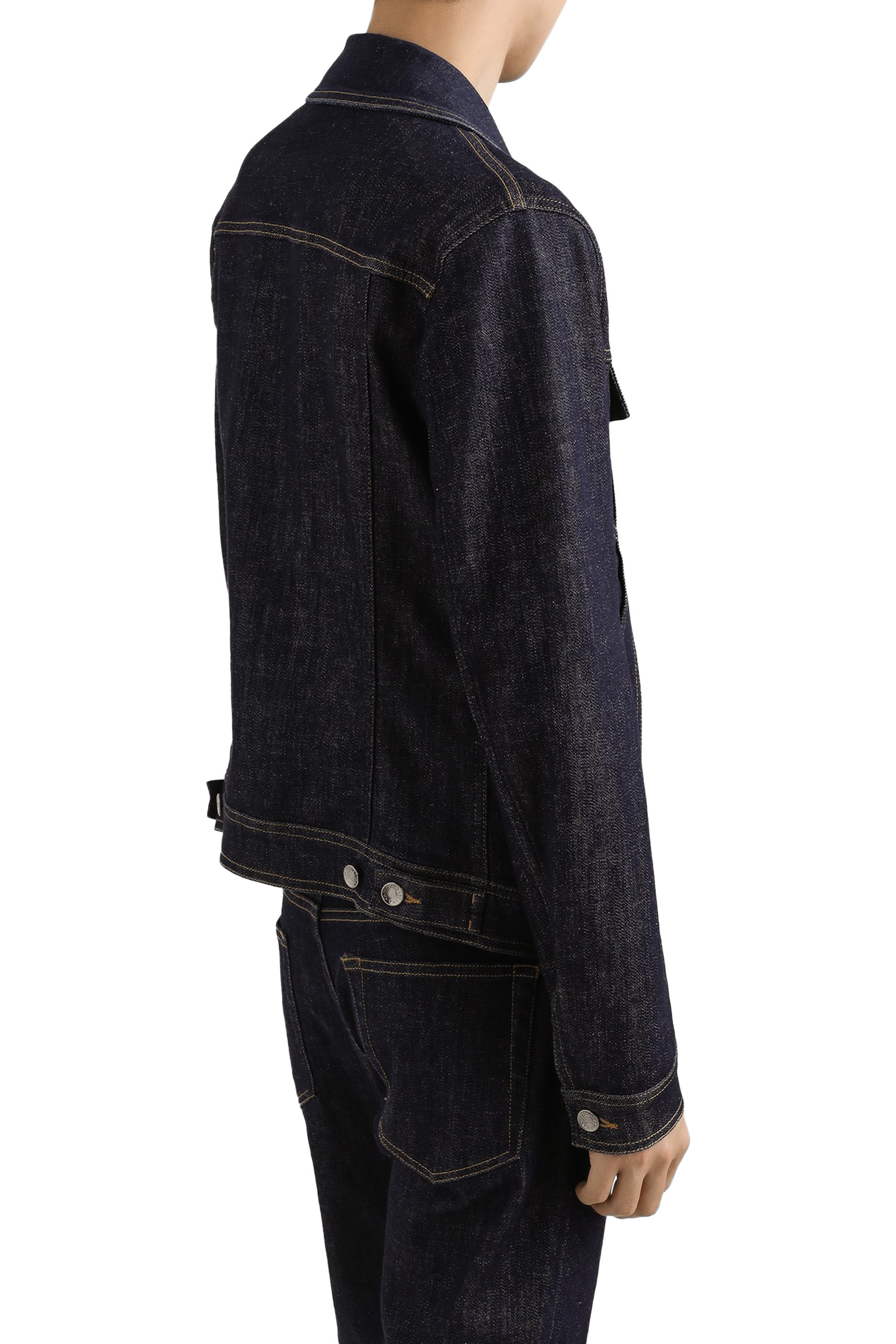 Logo Patch Cotton Denim Jacket