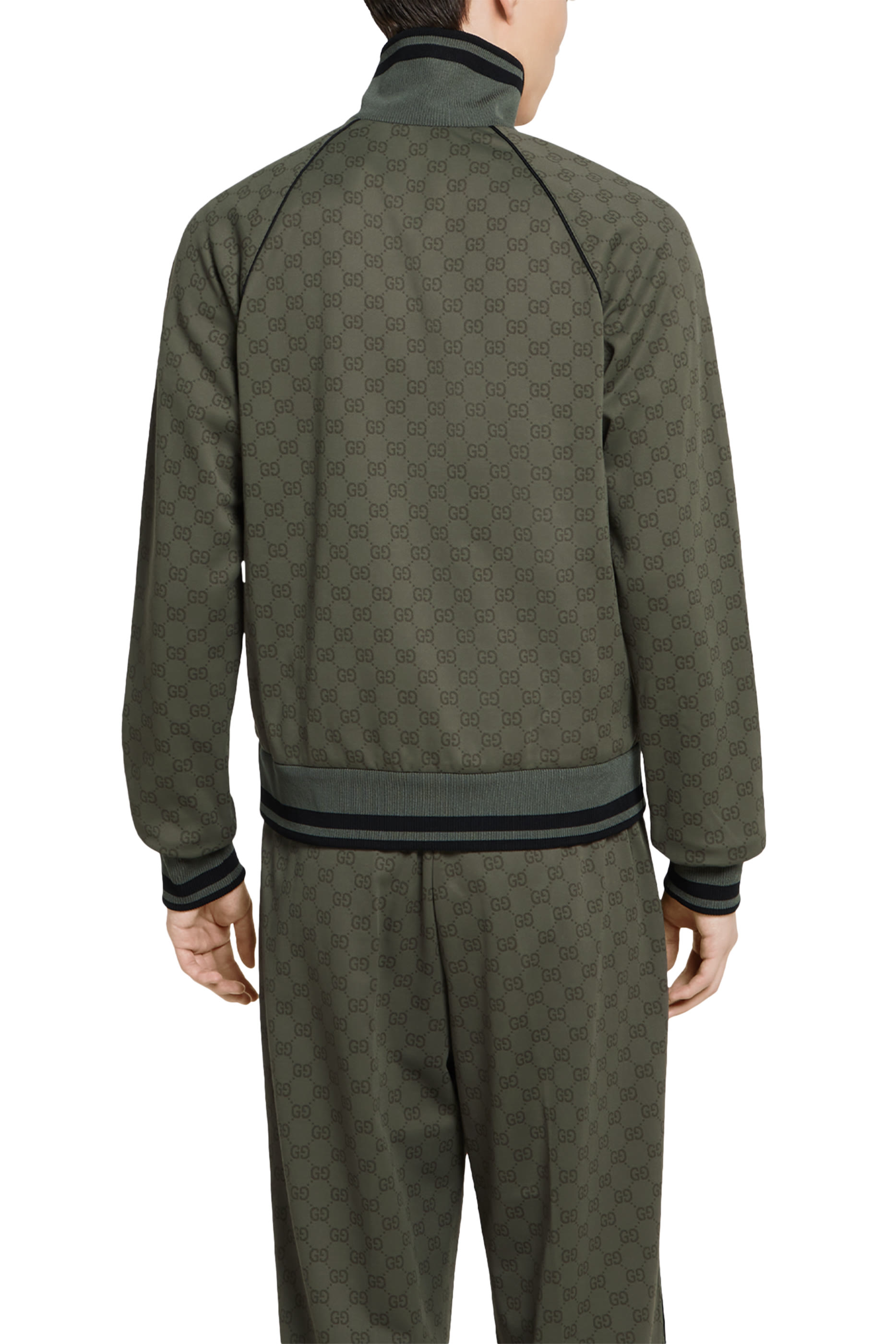 GG Jersey Jacquard Zip Jacket