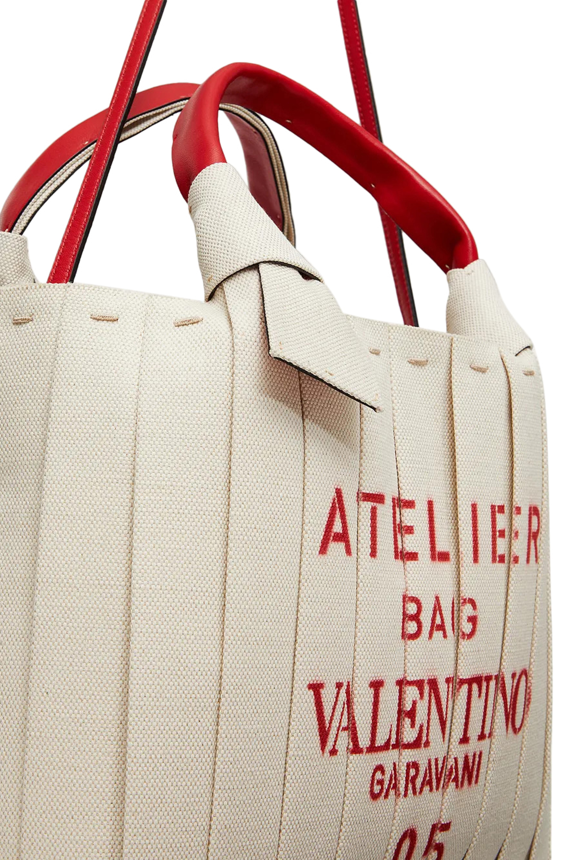 Small Valentino Garavani Atelier Bag Canvas Tote