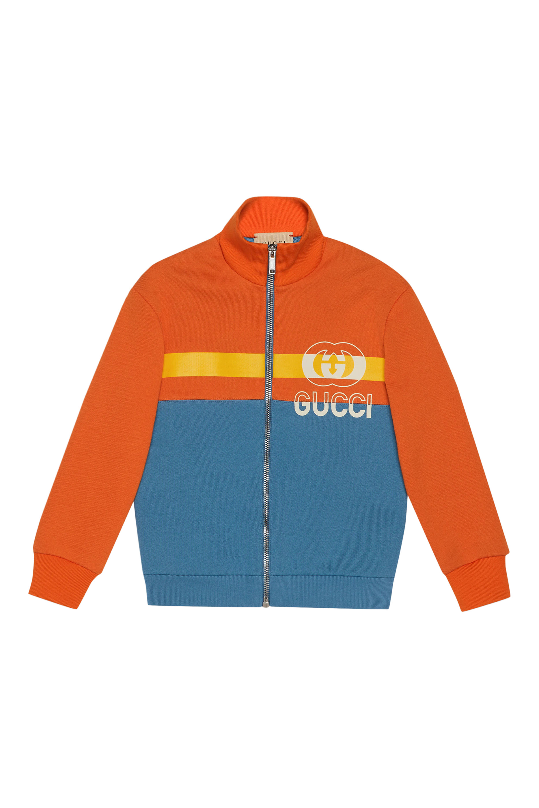 Kids Cotton Jersey Zip Jacket