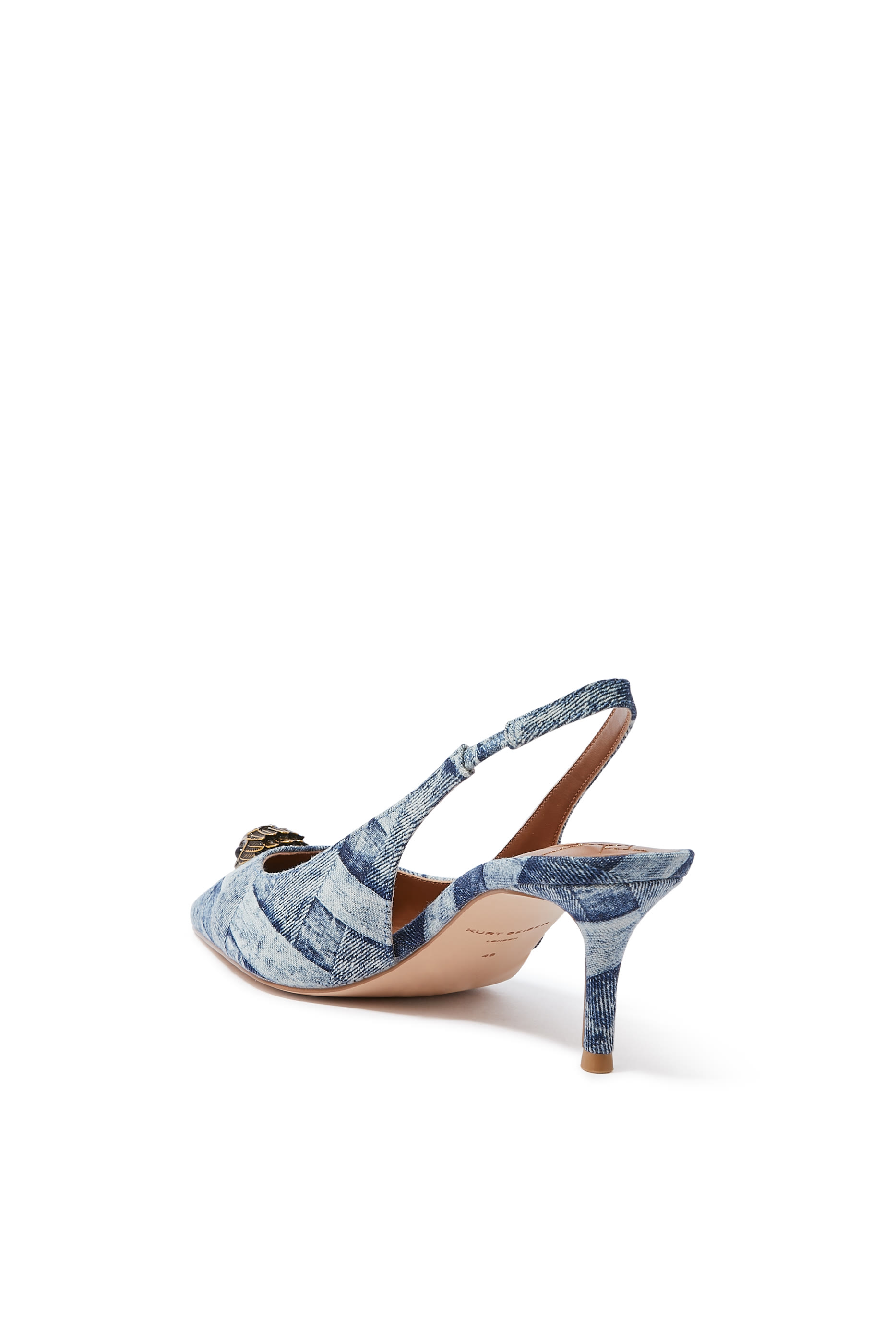 Belgravia 60 Denim Slingback Pumps