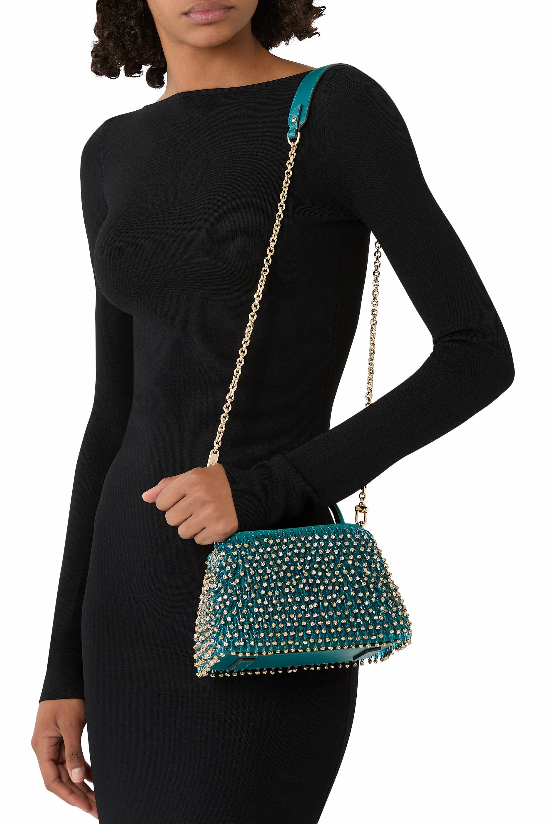 Limited-Edition Rosie Extra-Small Embellished Suede Shoulder Bag