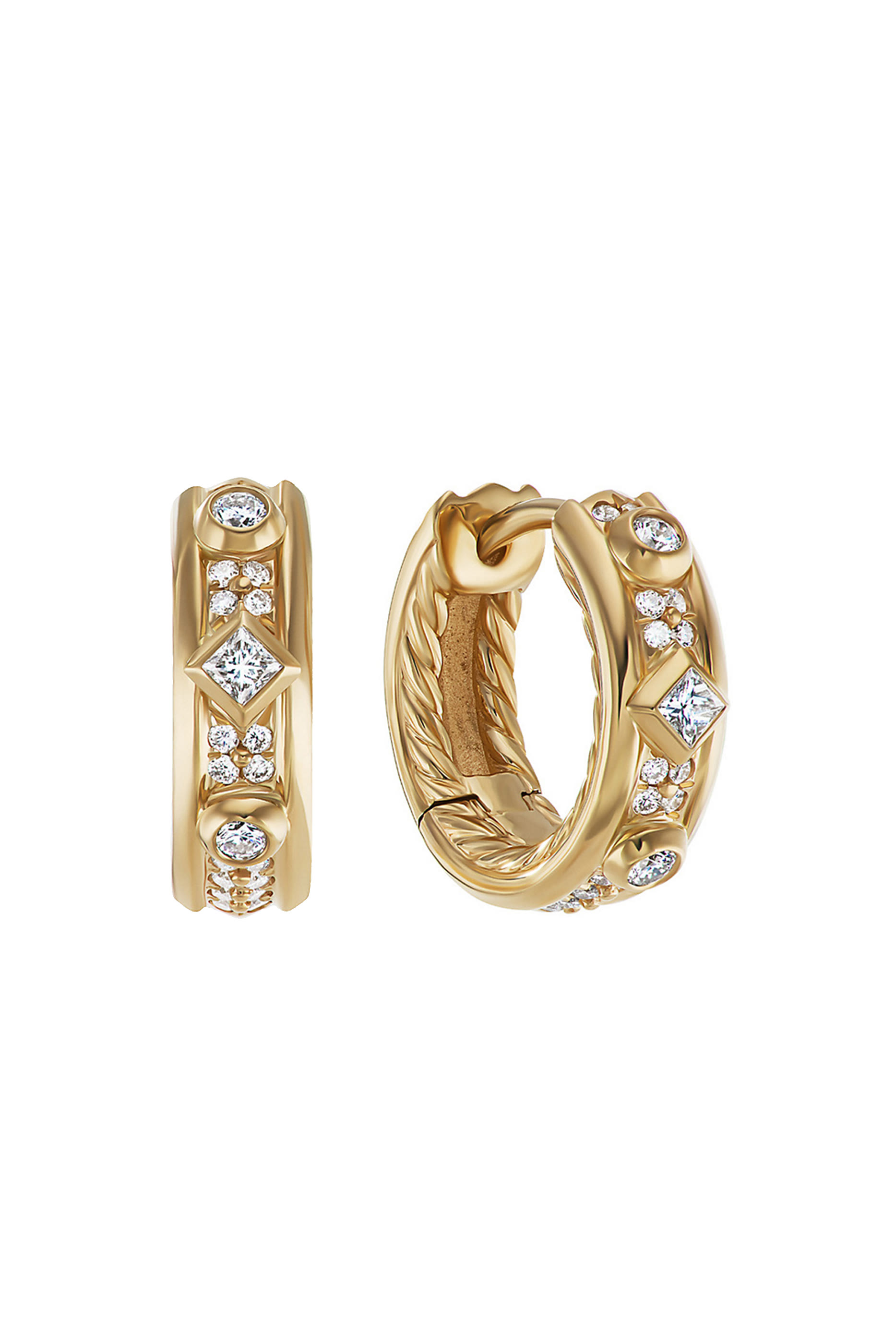 Modern Renaissance Huggie Hoop Earrings