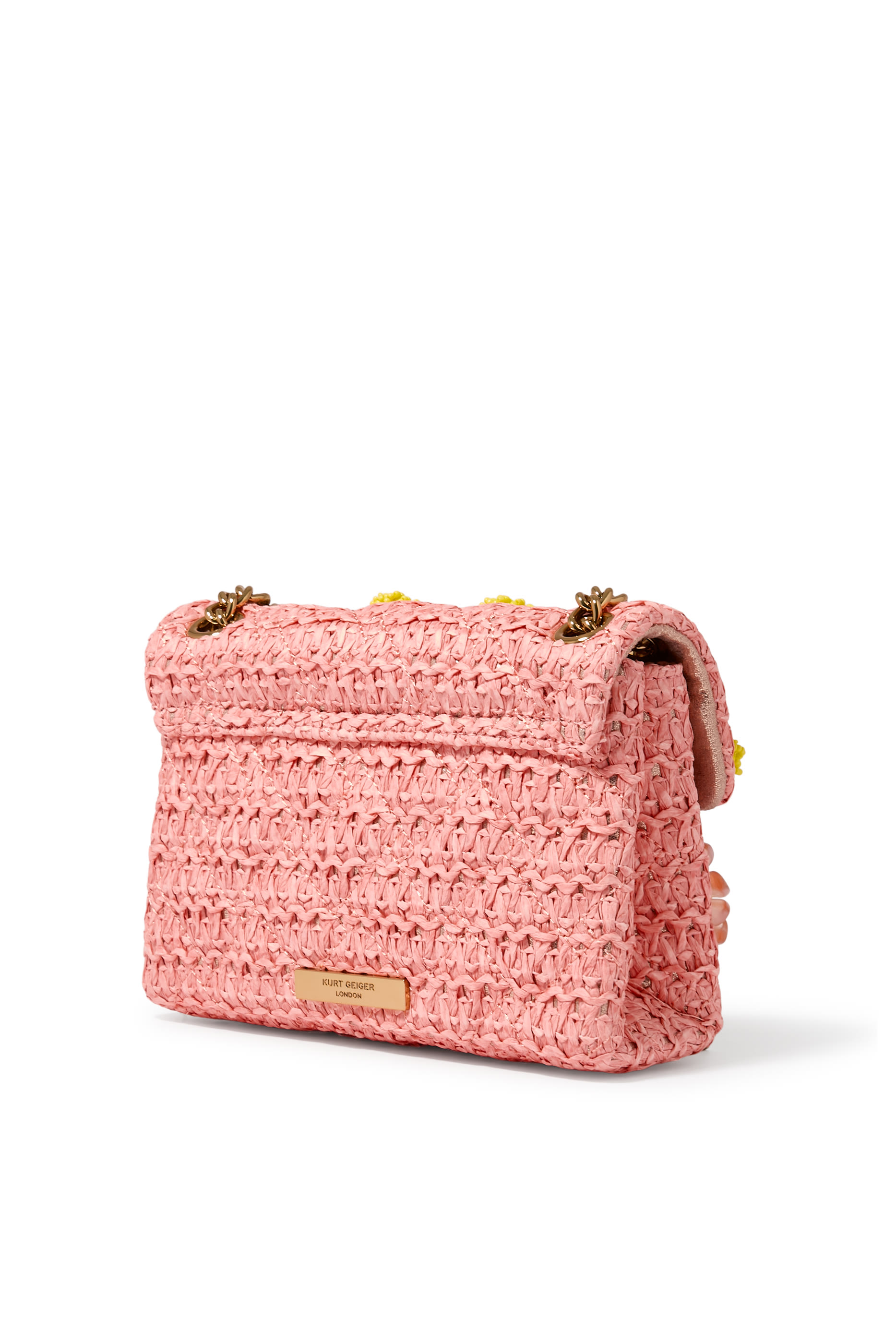 Kensington Raffia Effect Mini Crossbody Bag