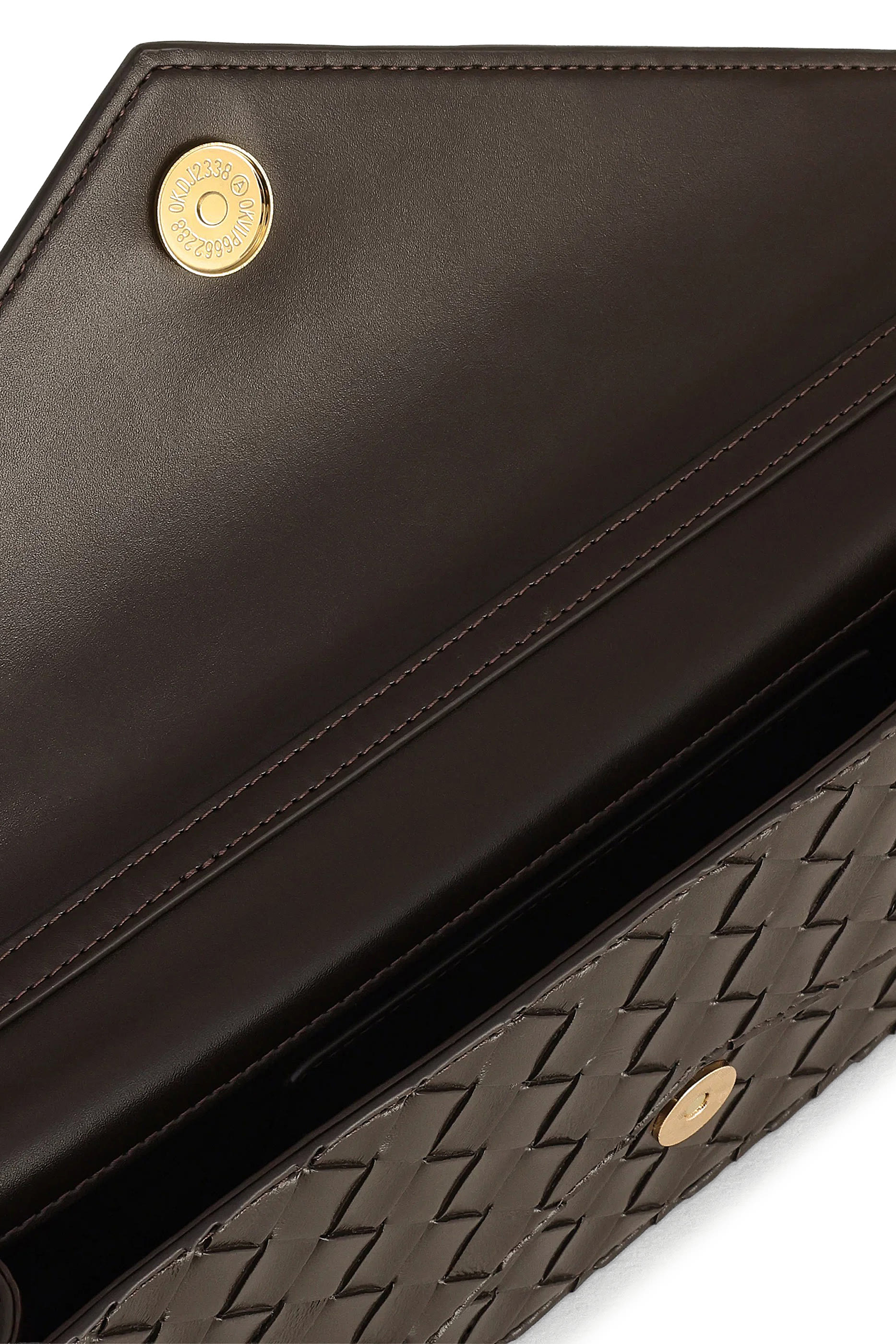 Celeste Woven Textured Envelope Top Handle Bag