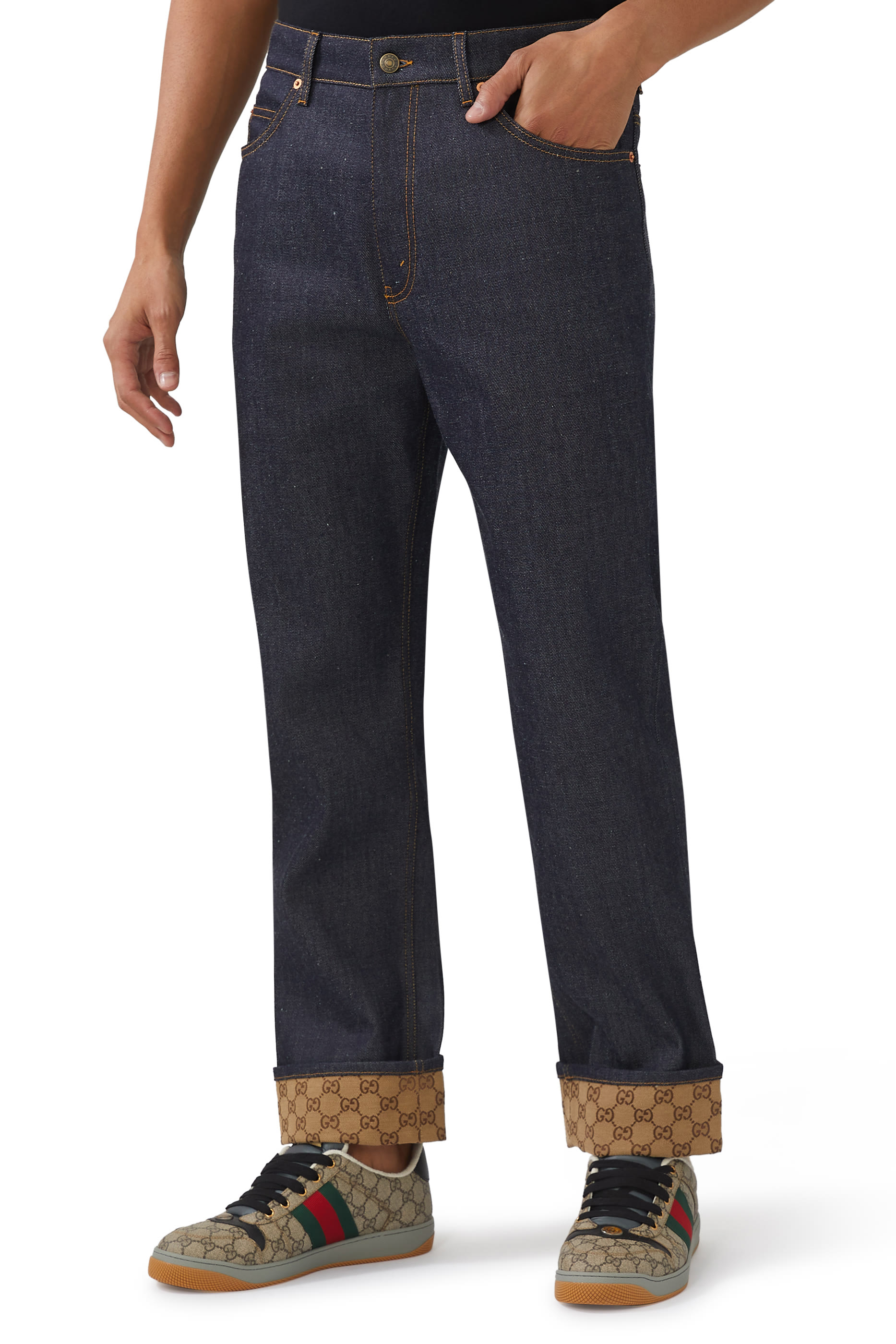 Denim Jeans with Cuffs