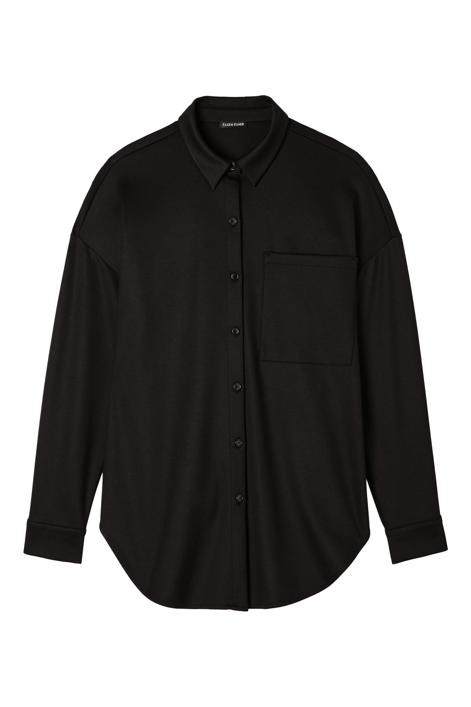 Lightweight Ponte Classic Collar Long Shirt