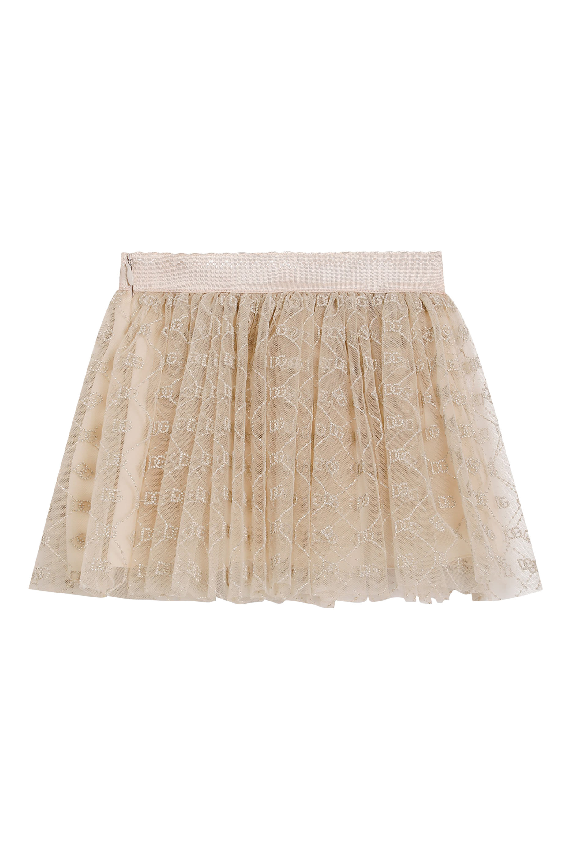 Kids Embroidered DG Tulle Skirt