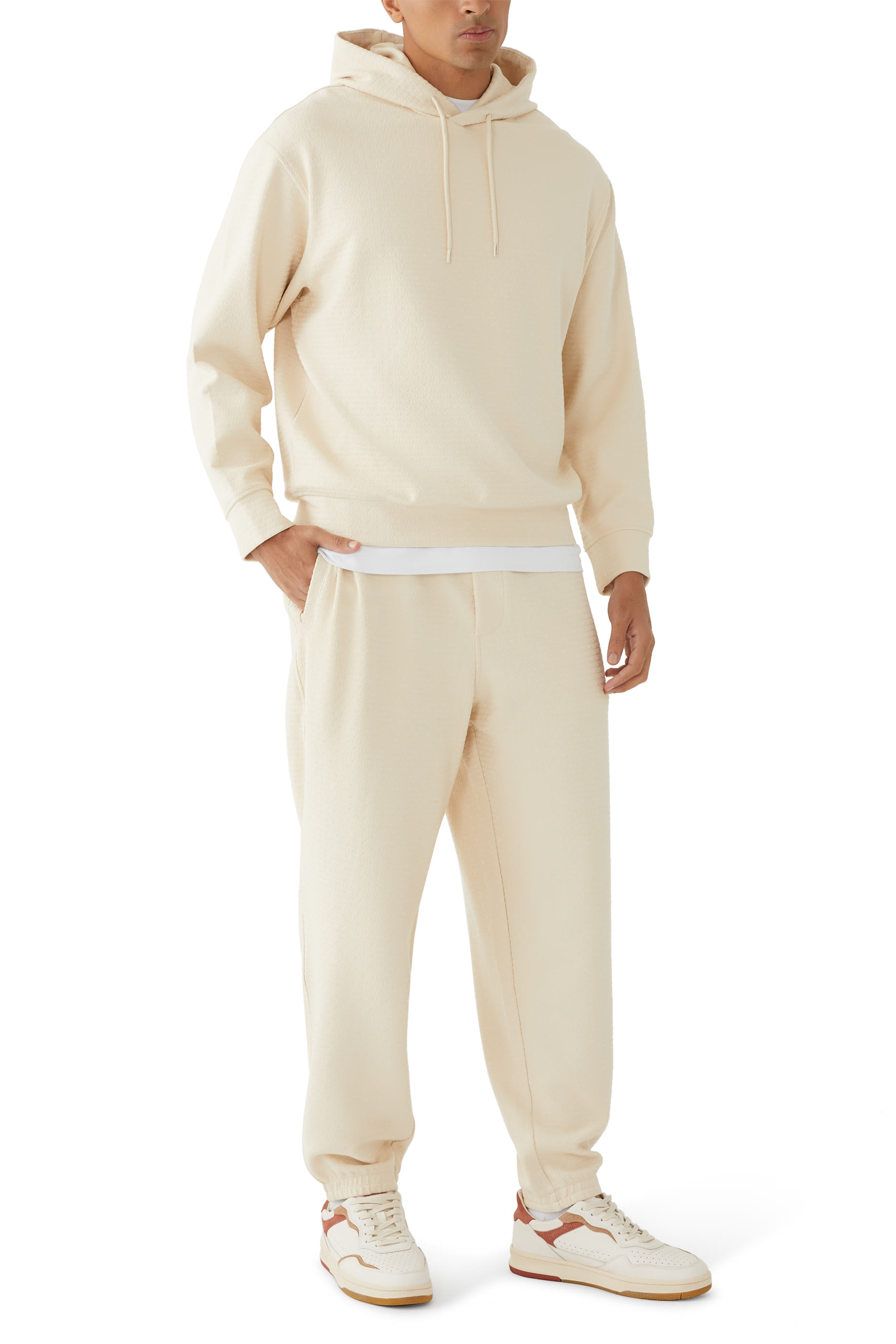 Micro EA Text Logo Drawstring Joggers