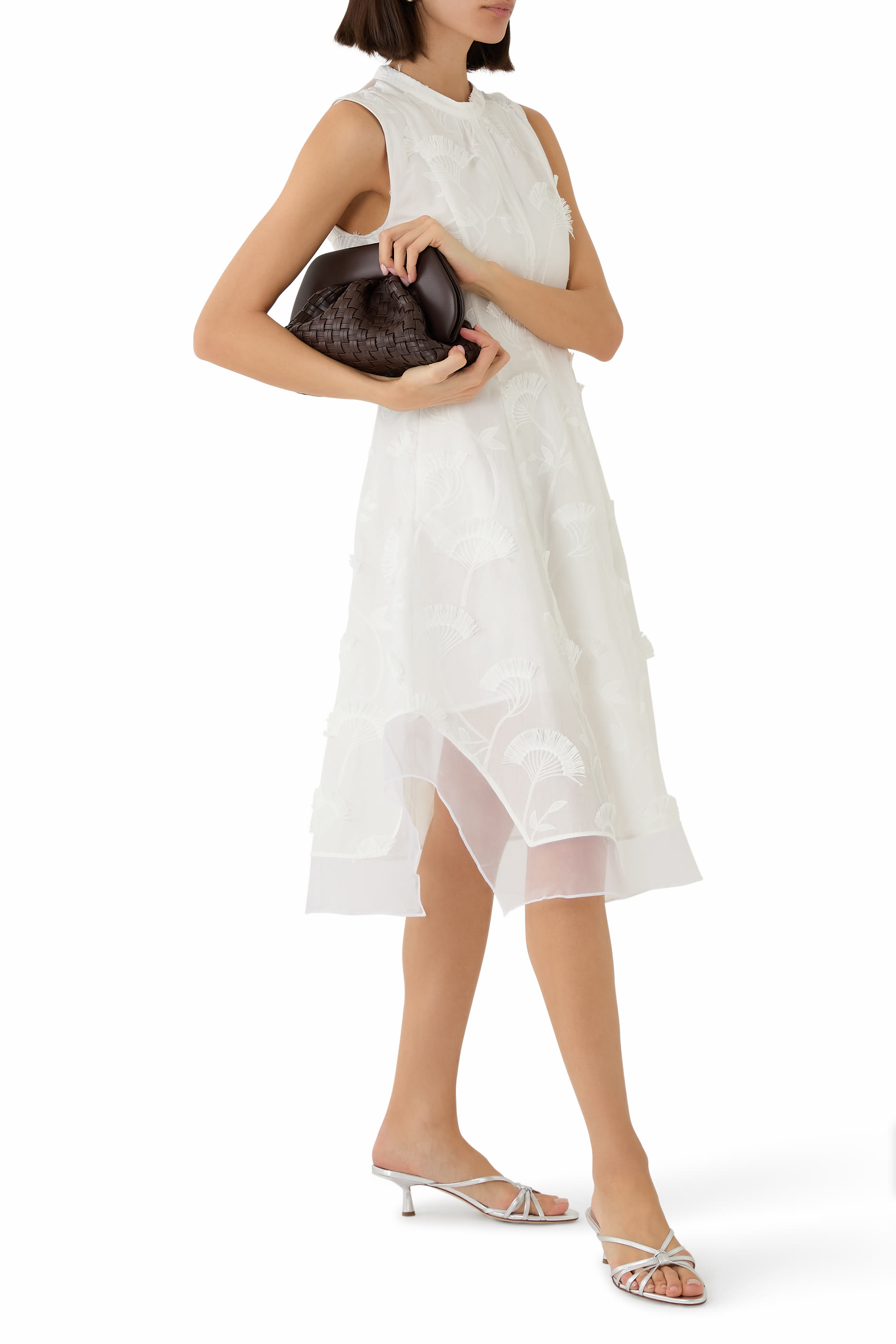 Fil Coupé Midi Dress