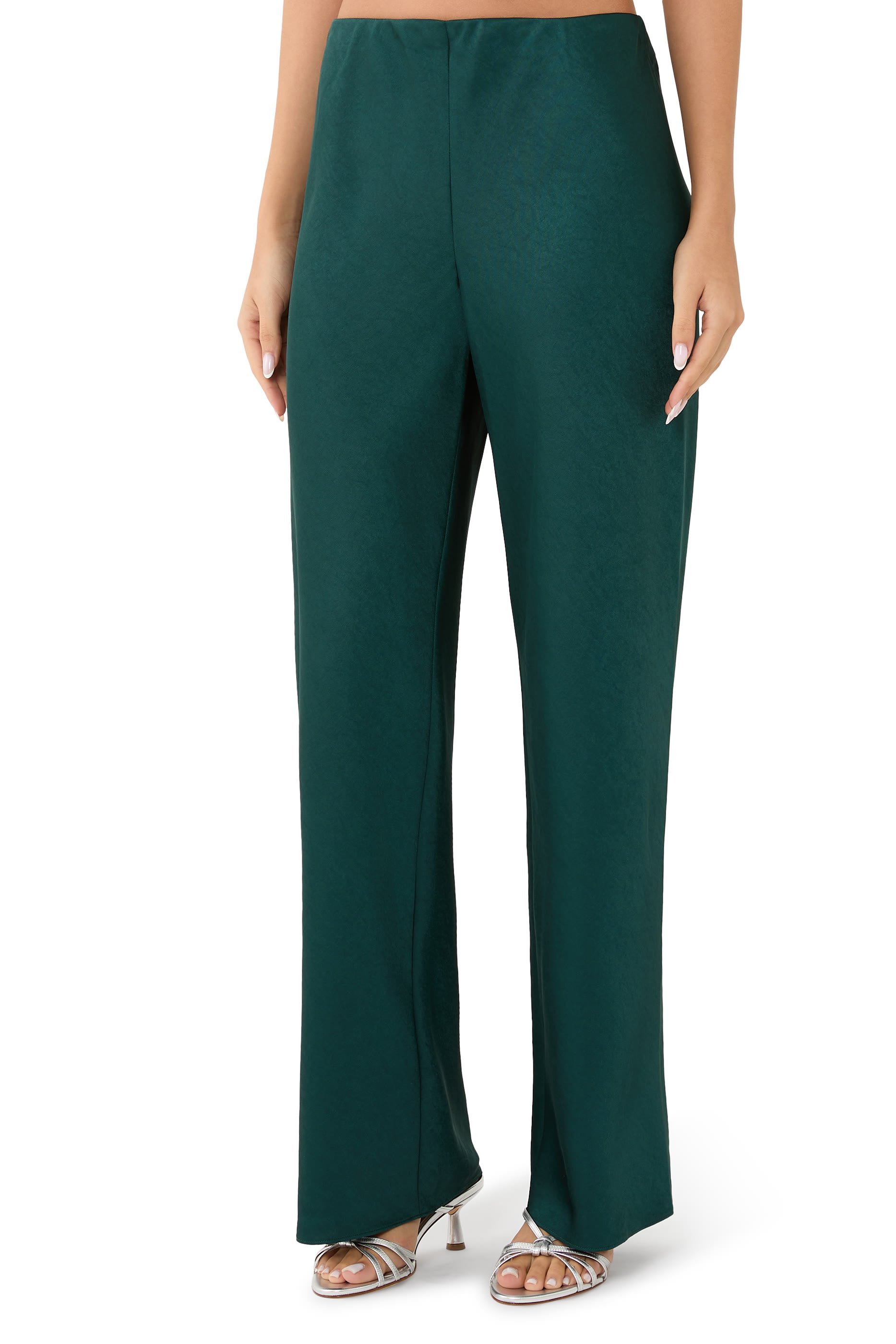 Fluid Satin Bias Pants