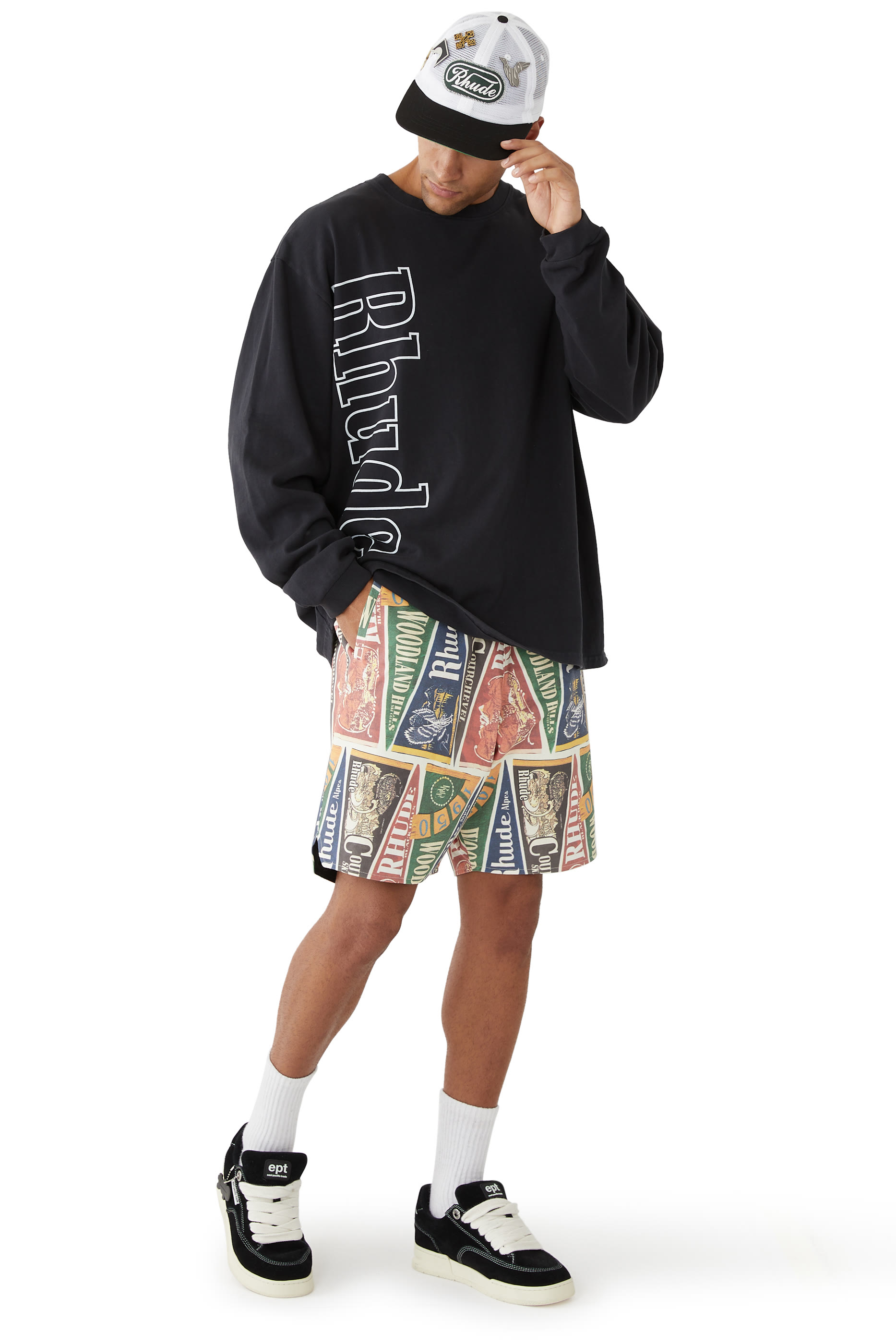 Logo Patch Mesh Trucker Hat