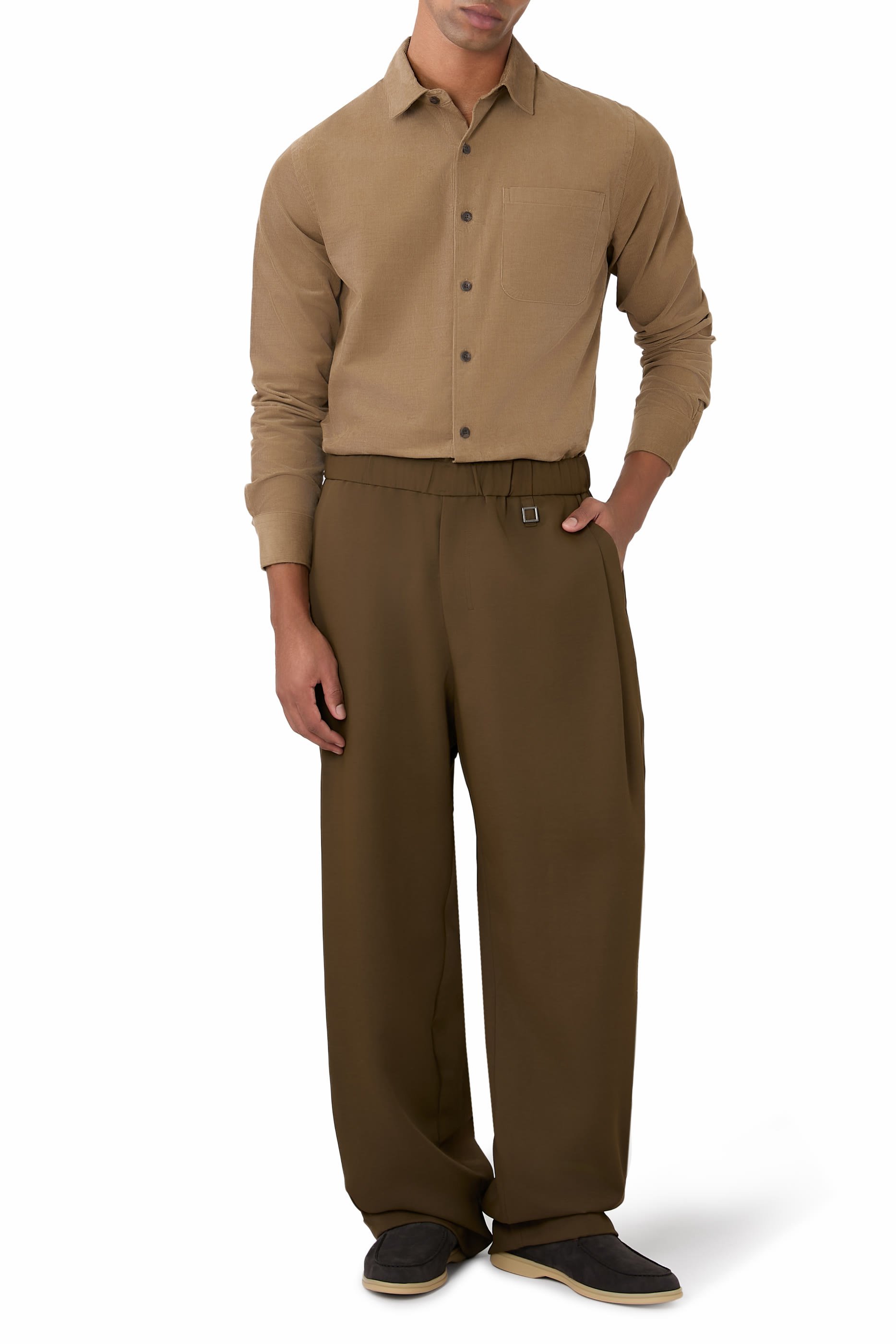 Button-Up Corduroy Shirt