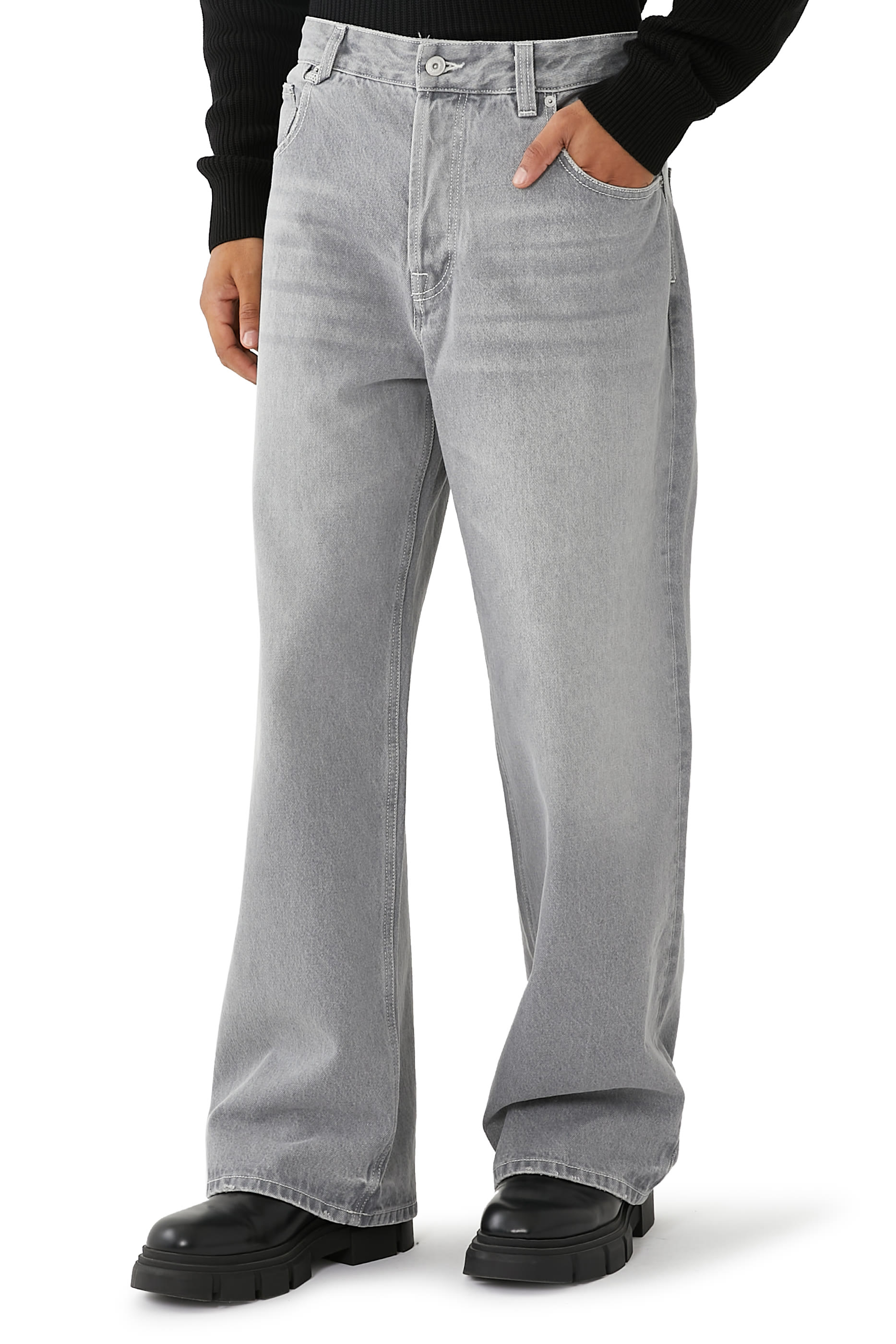 Le De-Nimes Large Jeans