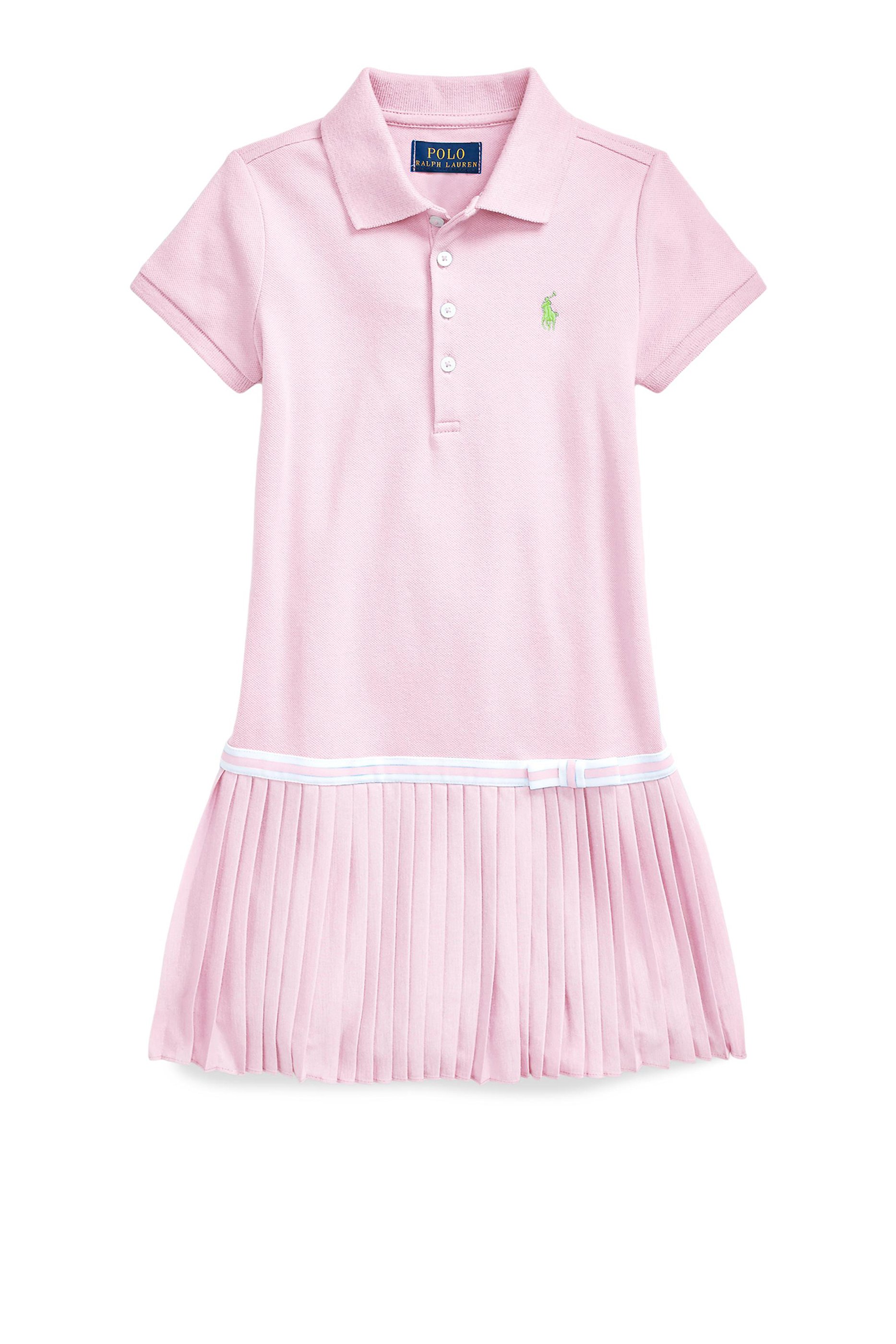 Buy Polo Ralph Lauren Pleated Mesh Polo Dress - Kids for AED 270.00 ...