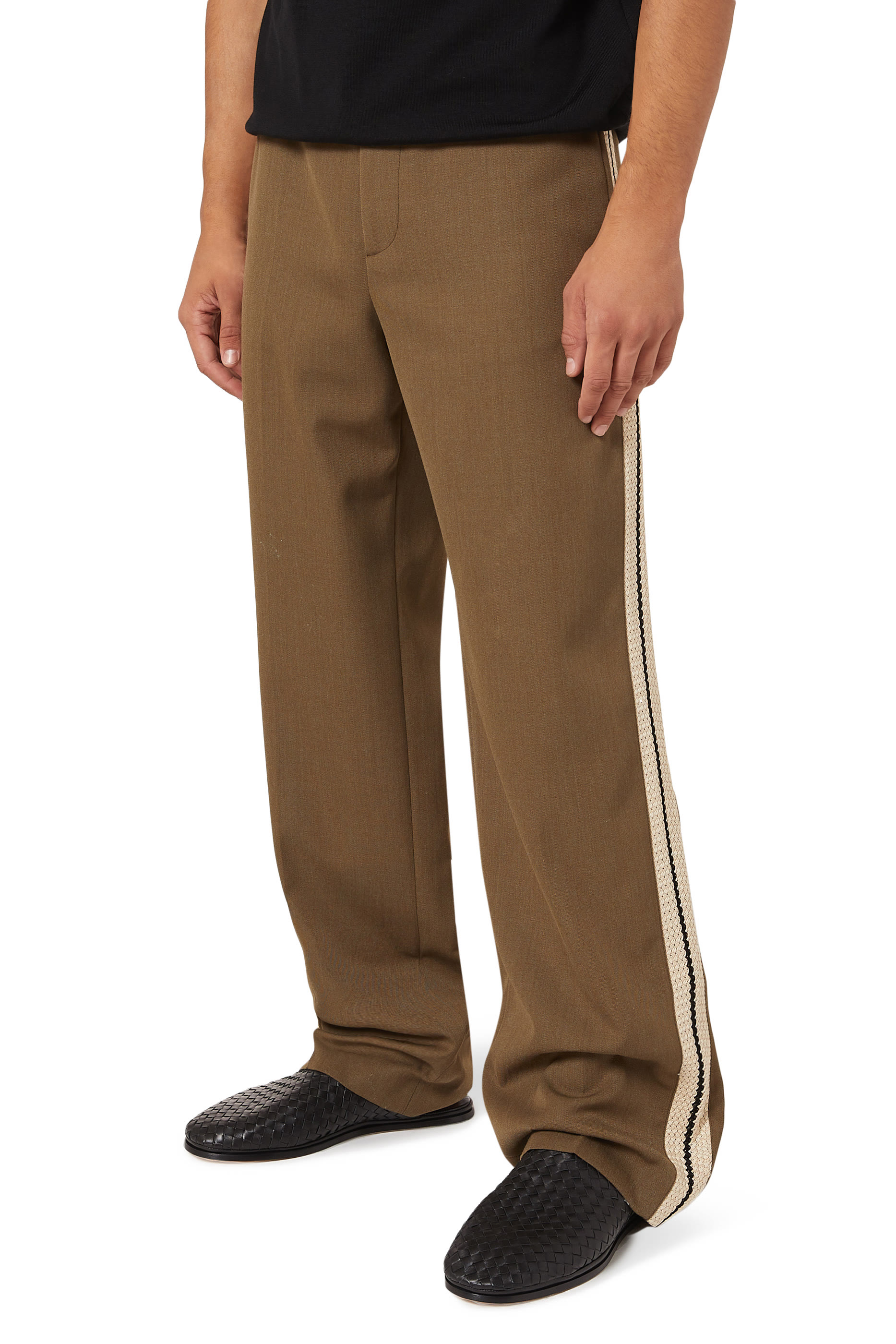 Intrecciato Leather Slippers