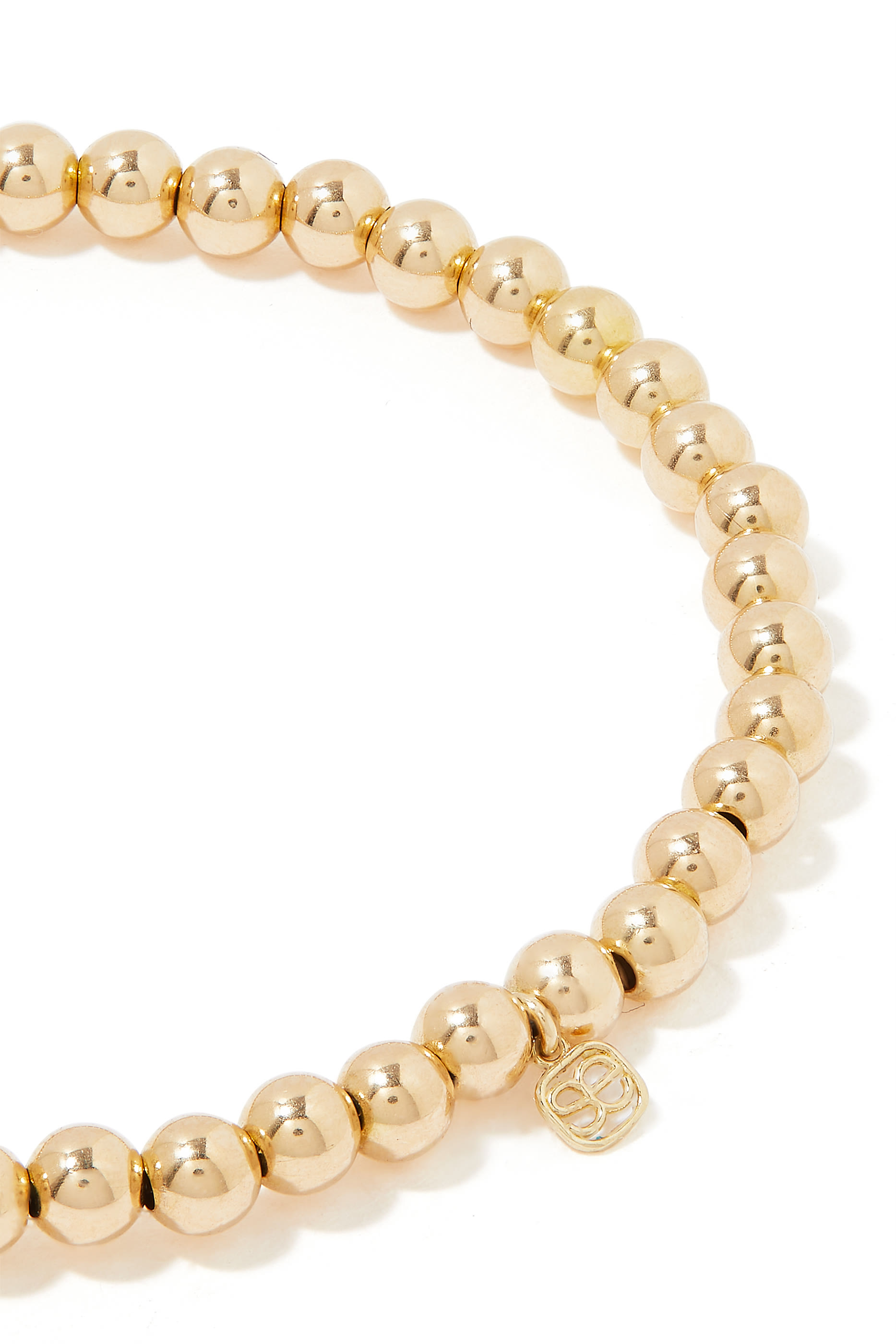 Rainbow Small Hamsa Beaded Bracelet, 14k Yellow Gold