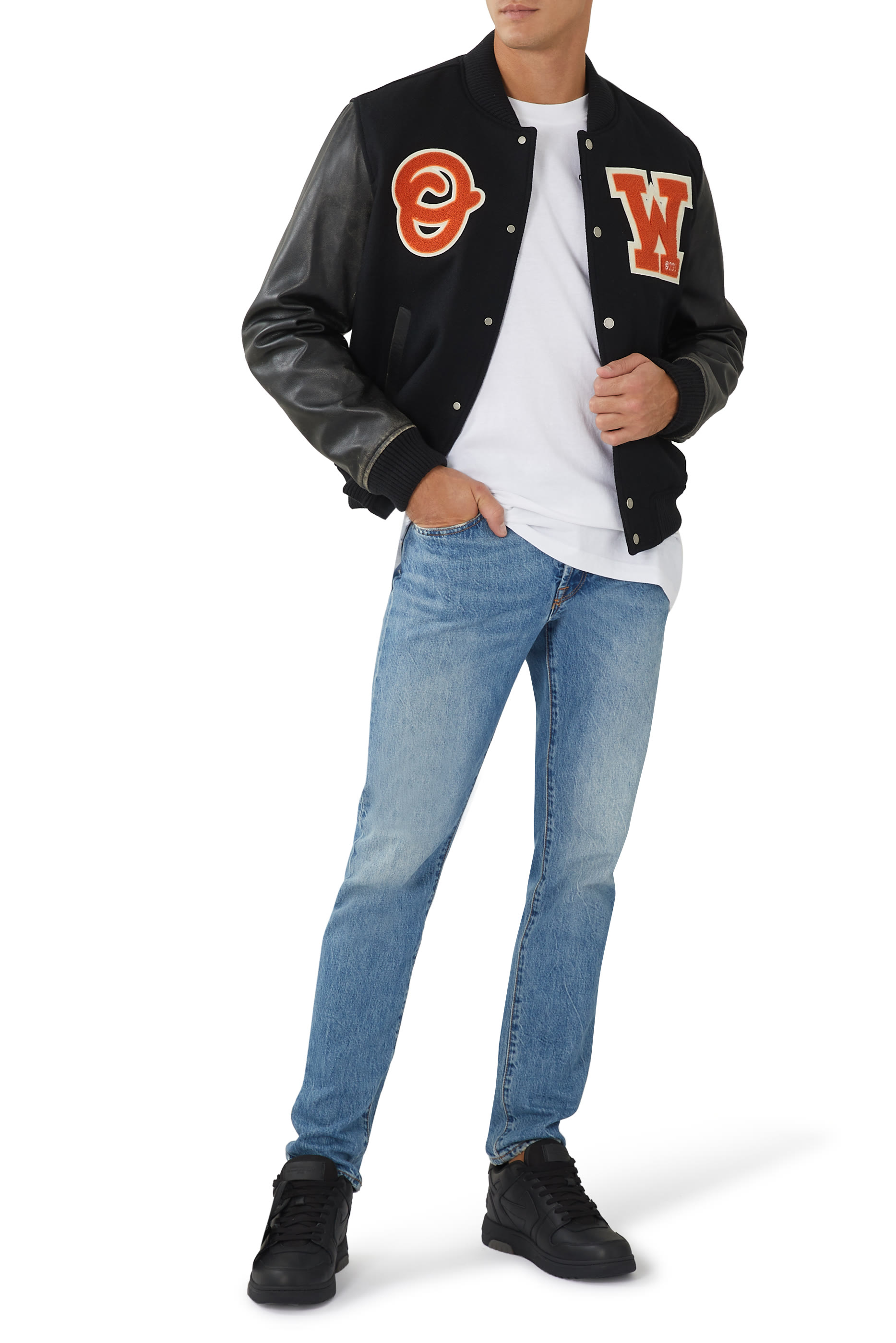 Logo Patch Varsity Jacket