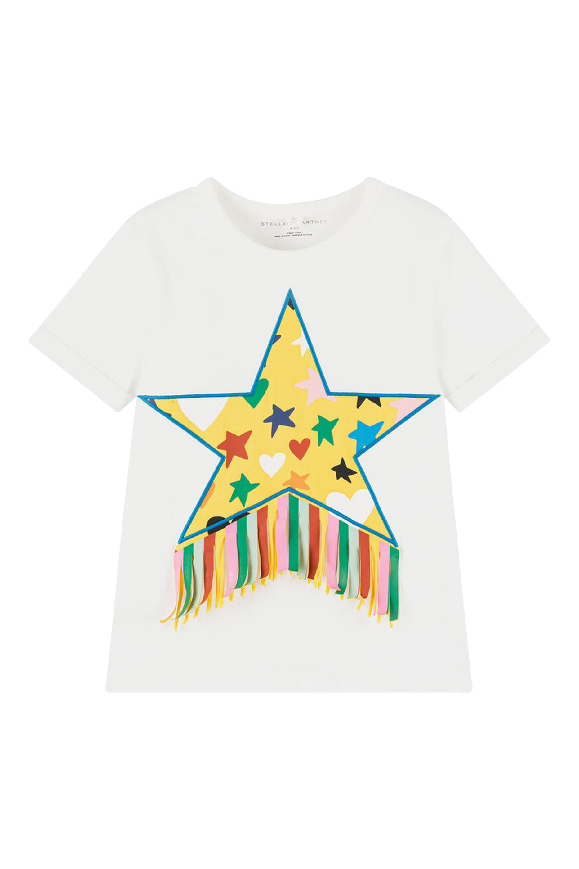 Kids Star Graphic Fringed T-Shirt