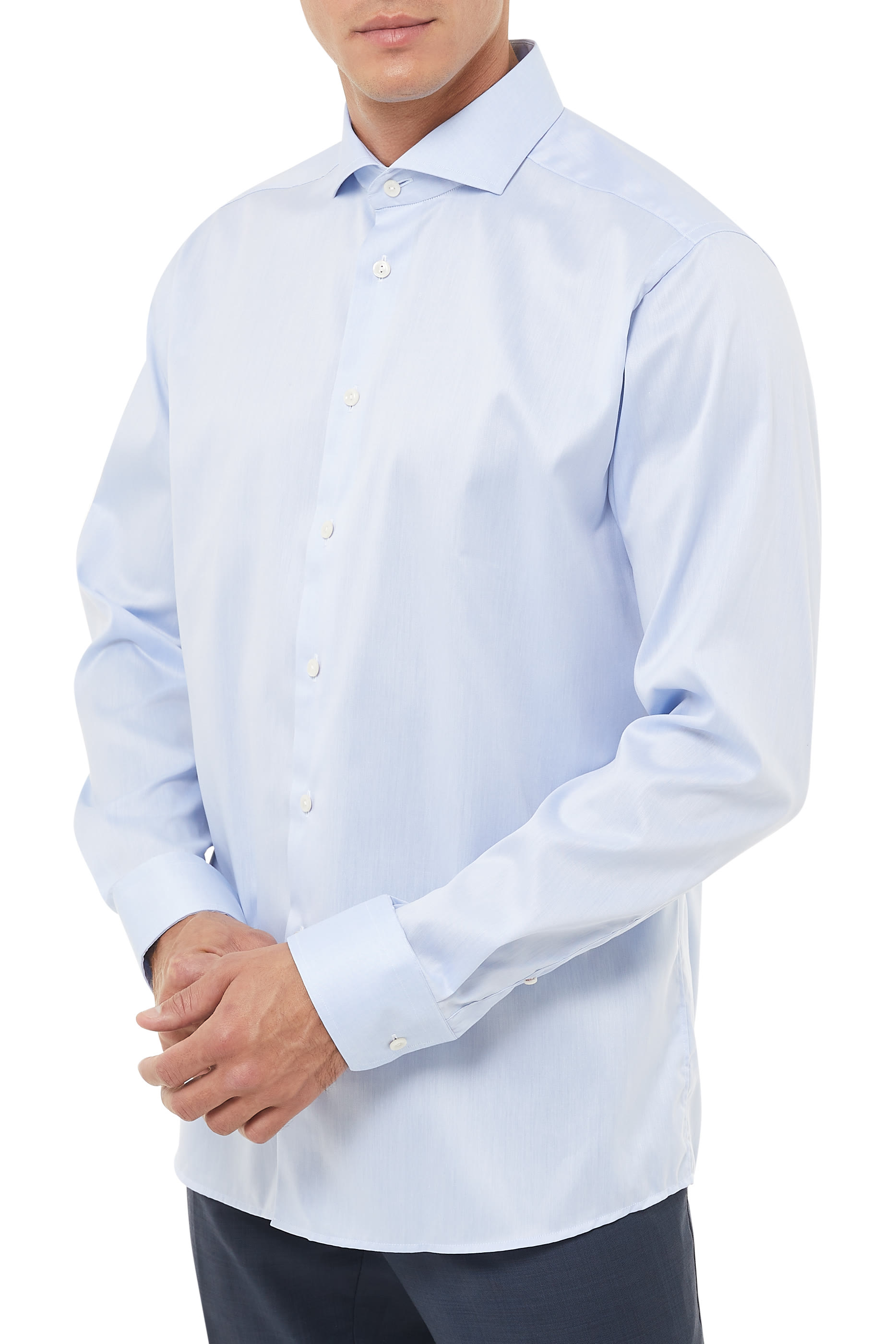 Slim Fit Extreme Cut Away Shirt