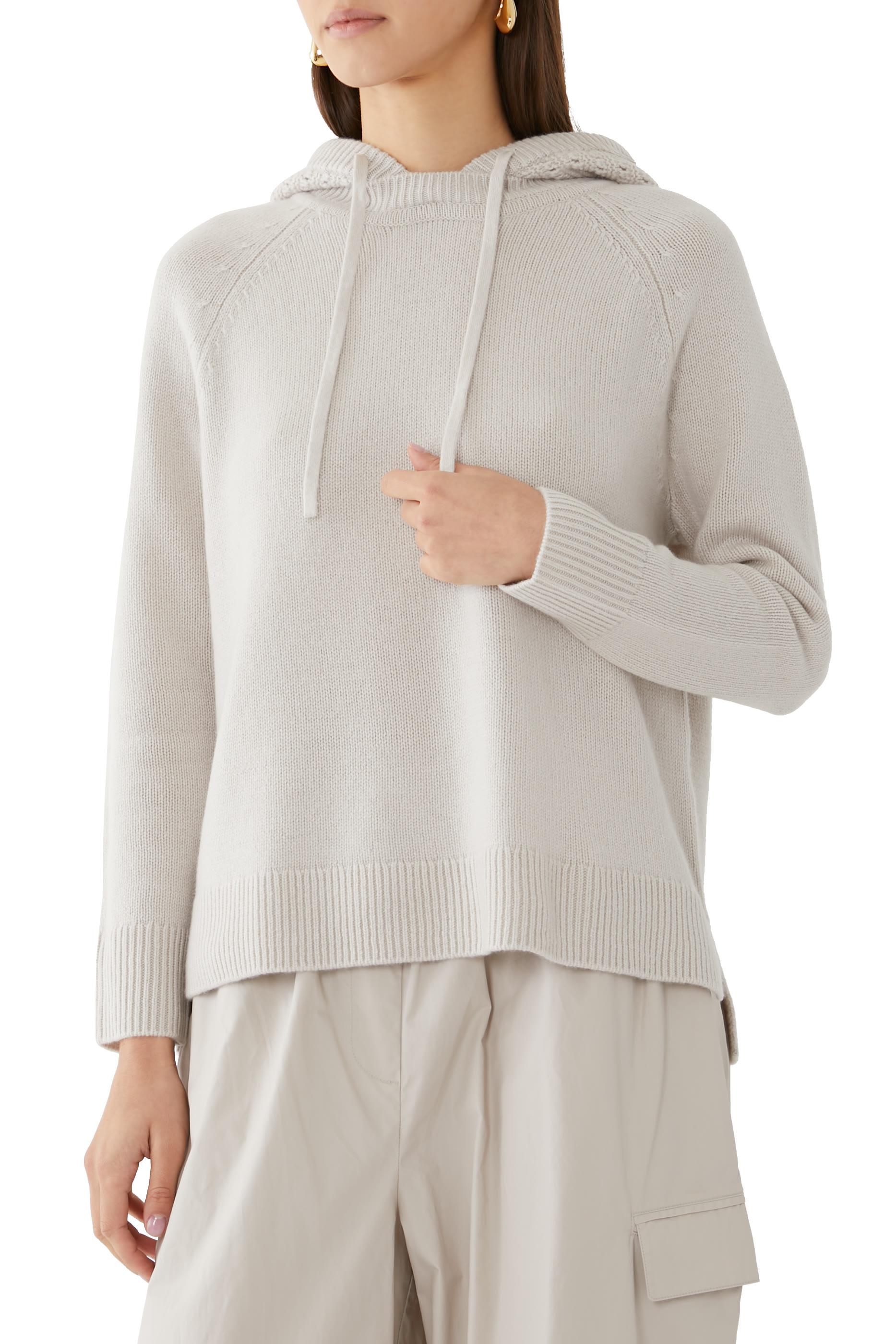 Luxury Cashmere Stitch Detail Hoodie