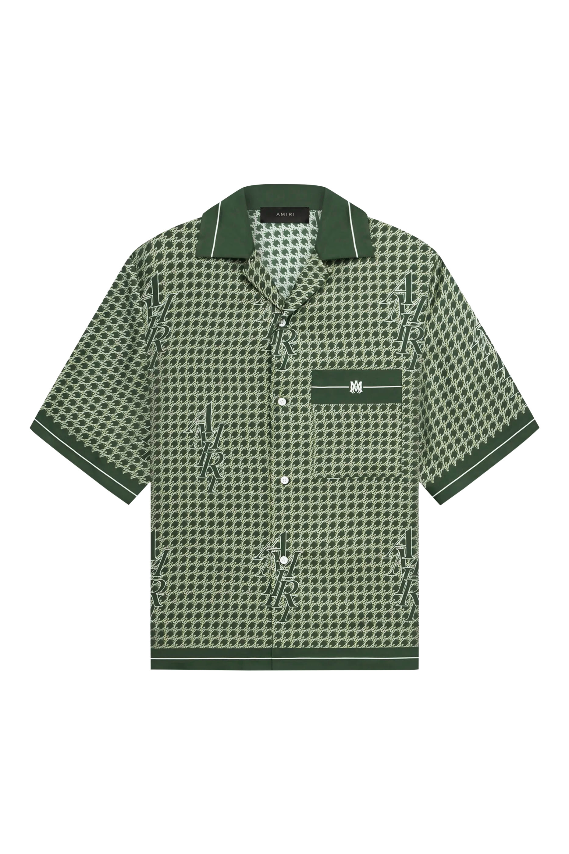 Houndstooth-Print Cotton Shirt