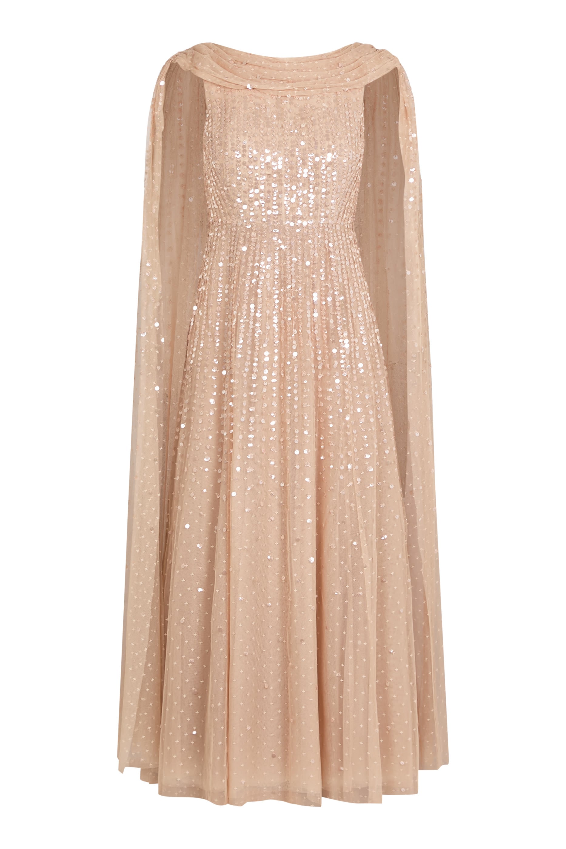  Moonlight Sequin Ankle Gown