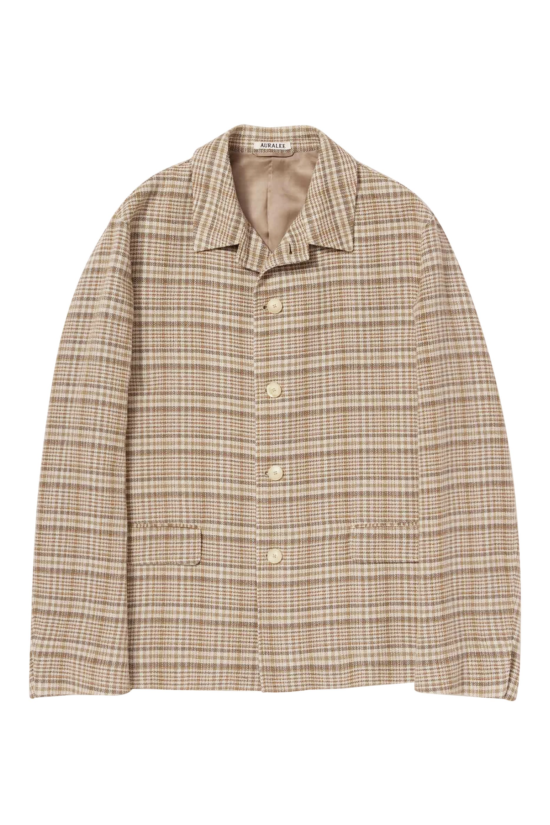 Nep Check Silk Linen Jacket